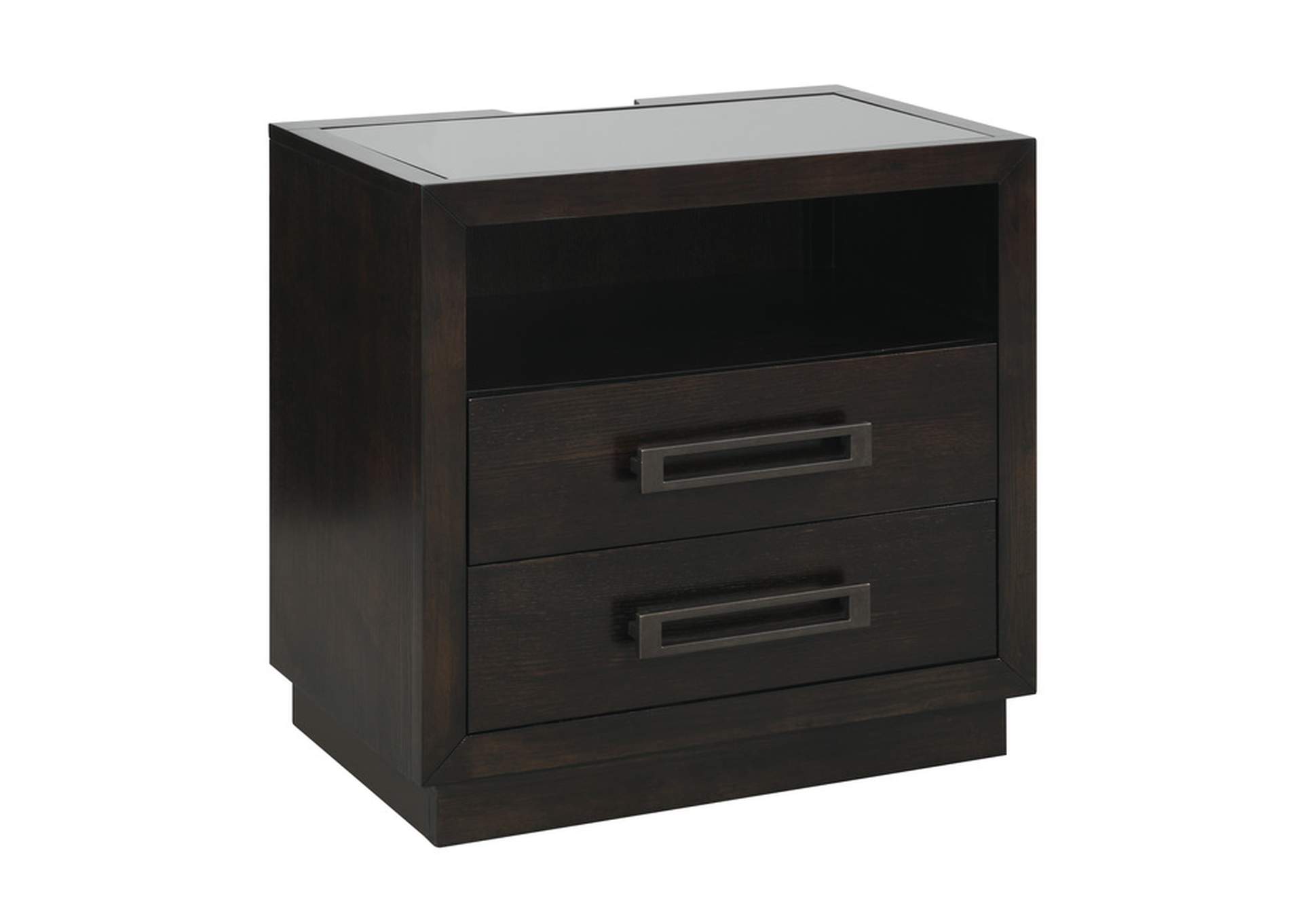 Larchmont Night Stand, LED Lighting,Homelegance