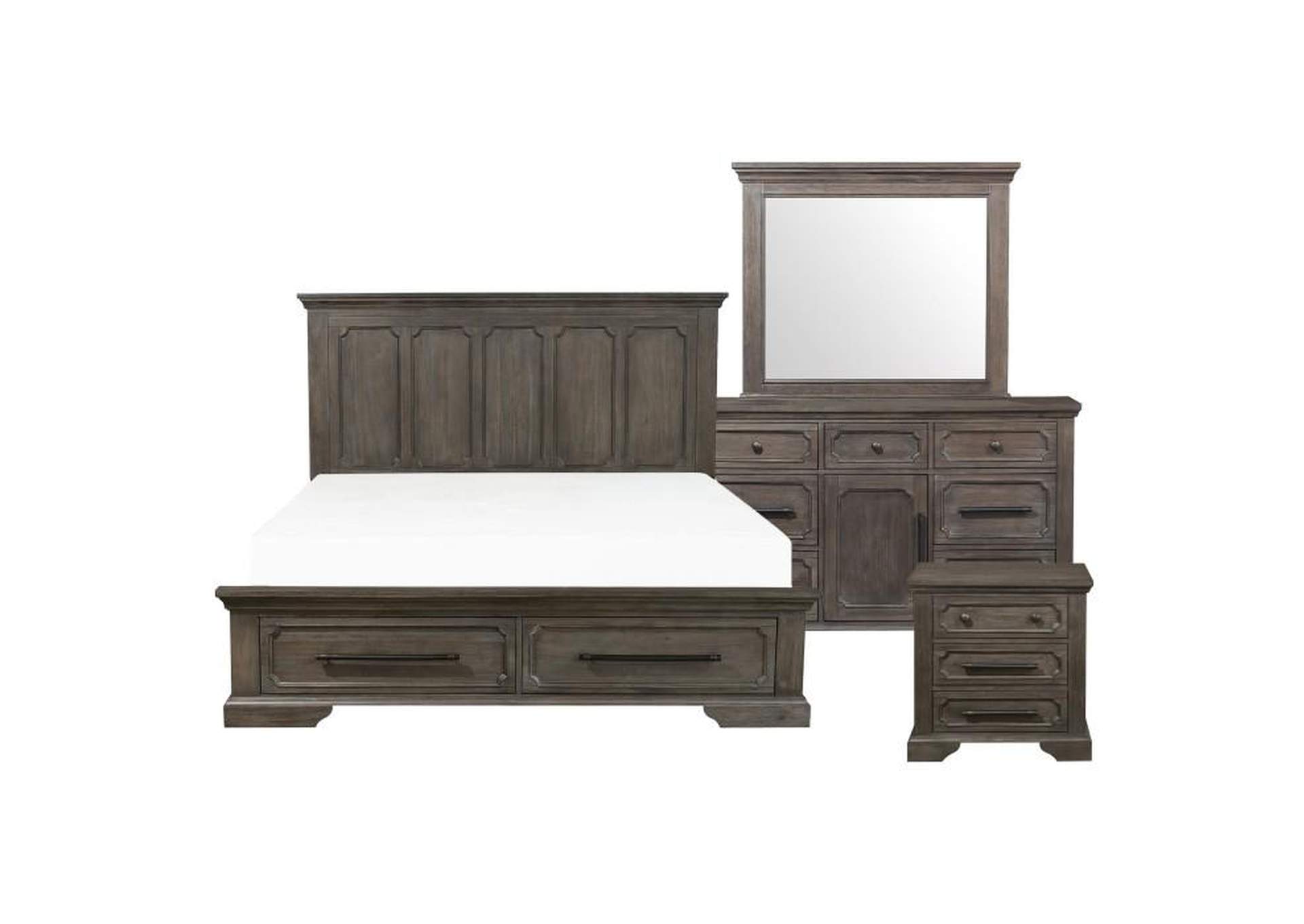 Toulon 4 Piece Queen Bedroom Set,Homelegance