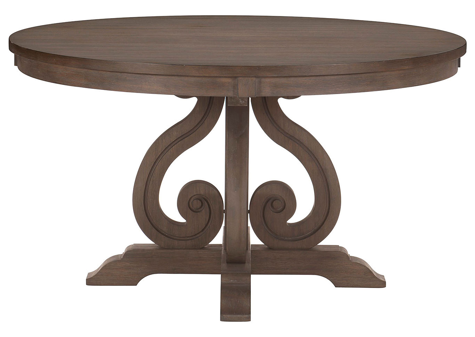 Toulon Acacia Round Dining Table,Homelegance