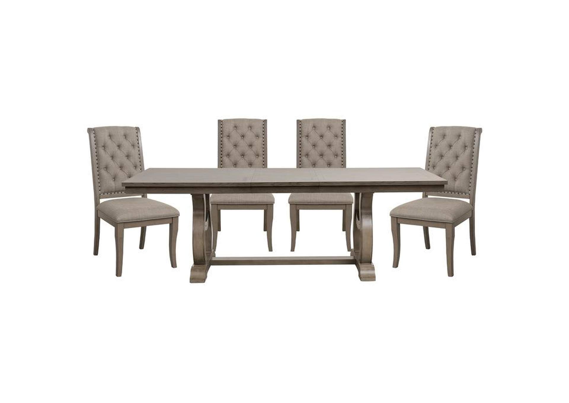 Vermillion 5 Piece Dining Set,Homelegance