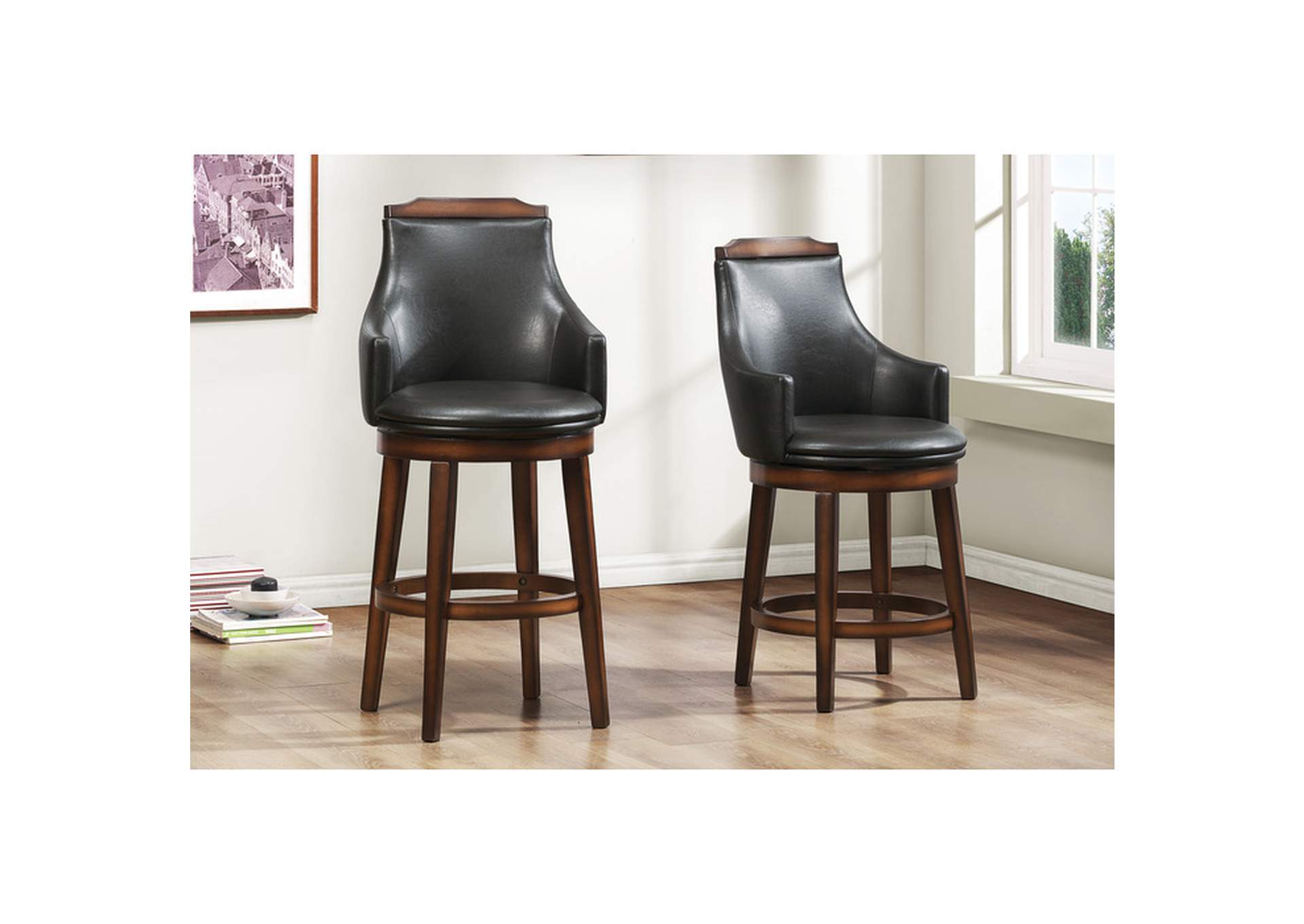 Bayshore Swivel Counter Height Chair,Homelegance