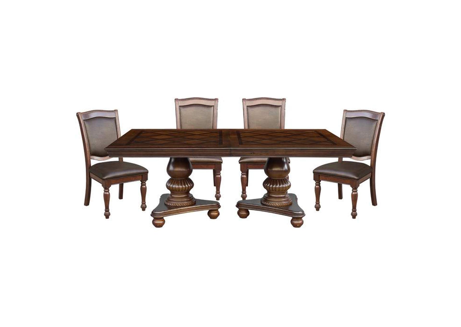 Lordsburg 5 Piece Dining Set,Homelegance