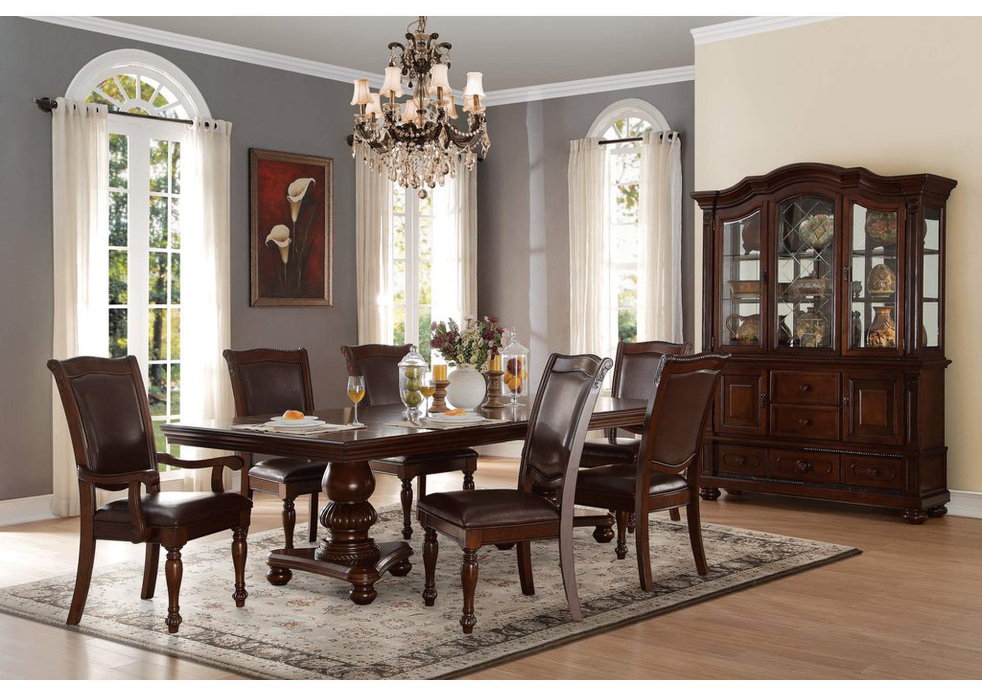 Arm Chair,D.Brw P/U,Homelegance