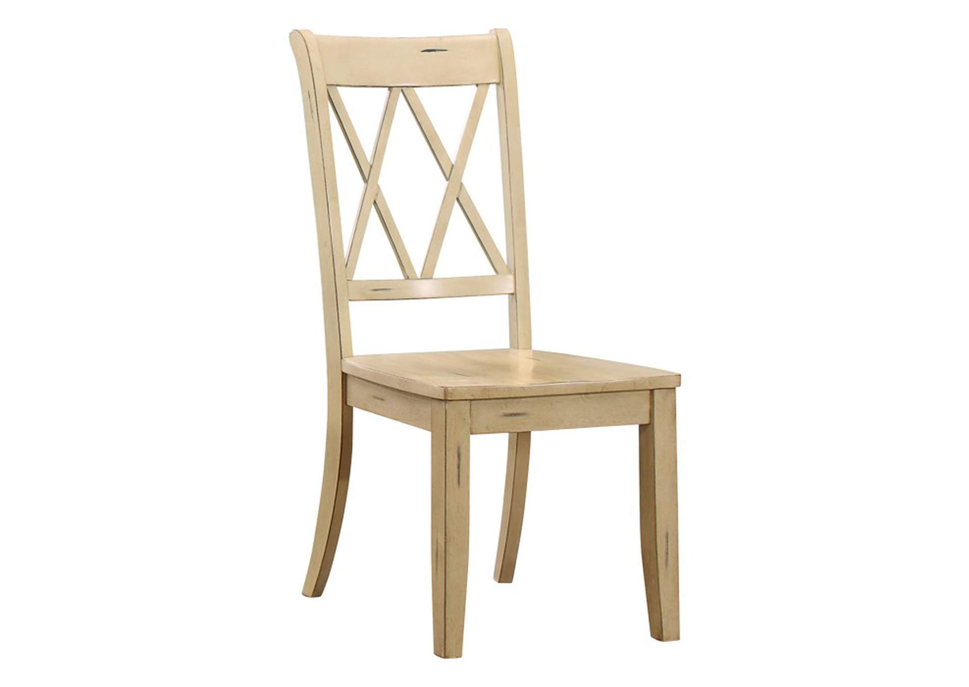 Janina Side Chair, Buttermilk,Homelegance