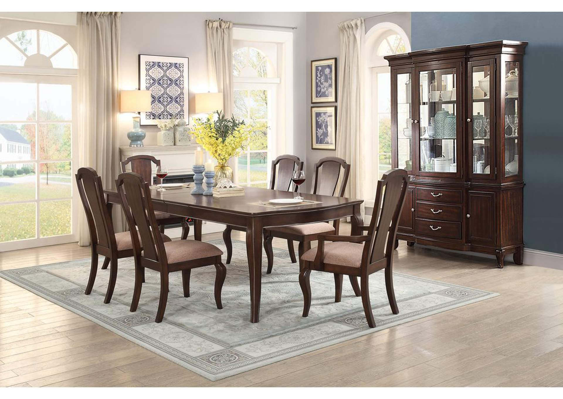 Dining Table,Cherry Veneer,Homelegance