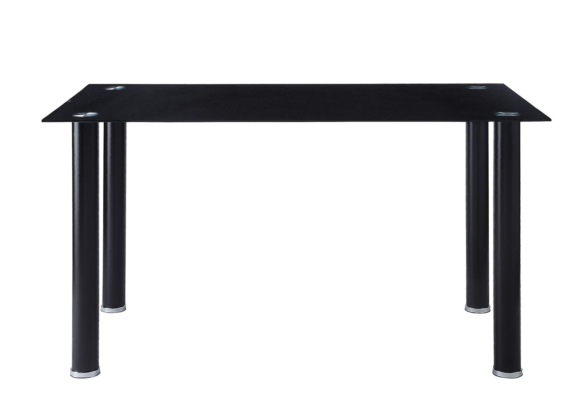 Florian Black Dining Table Glass Top,Homelegance