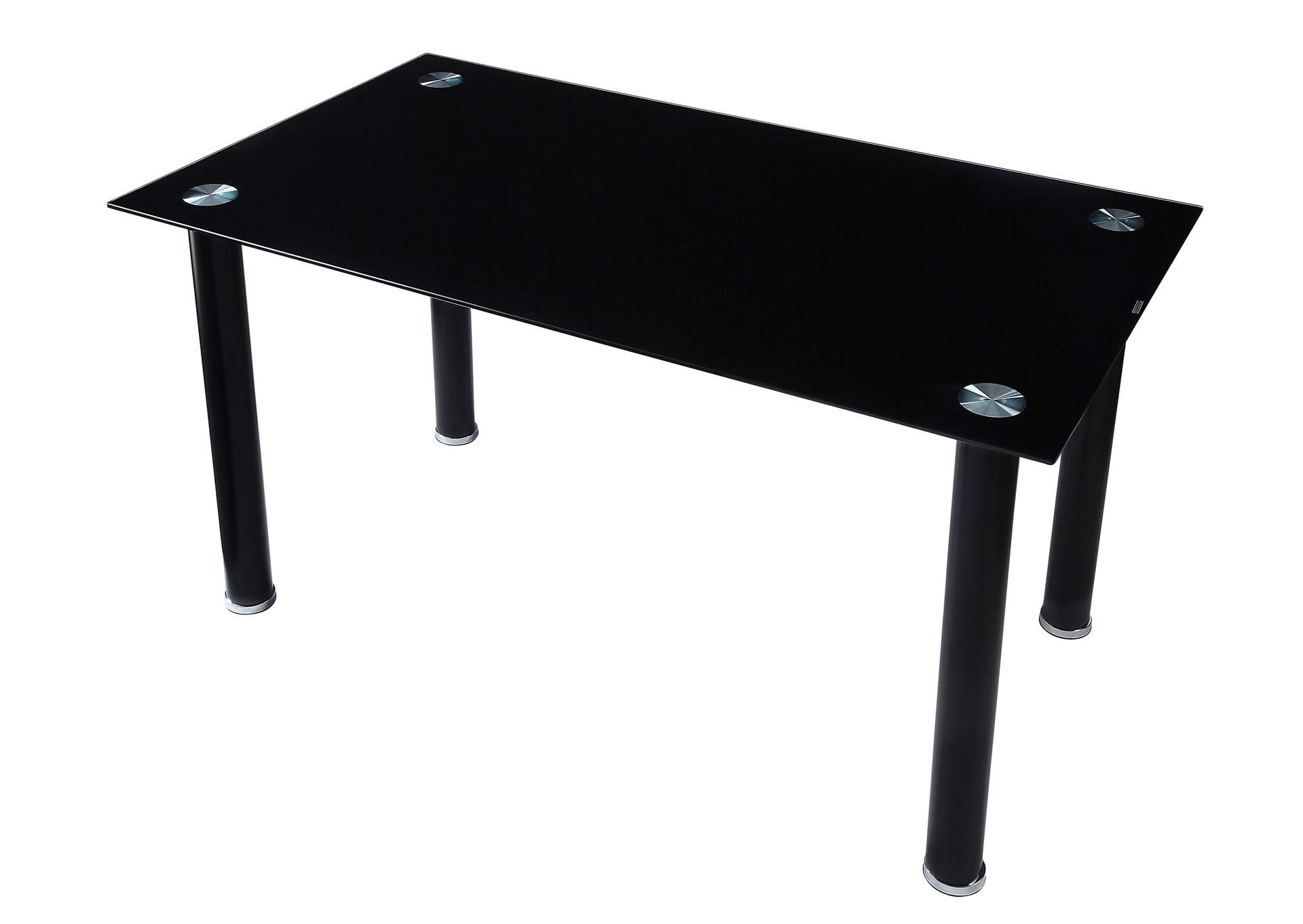 Florian Black Dining Table Glass Top,Homelegance