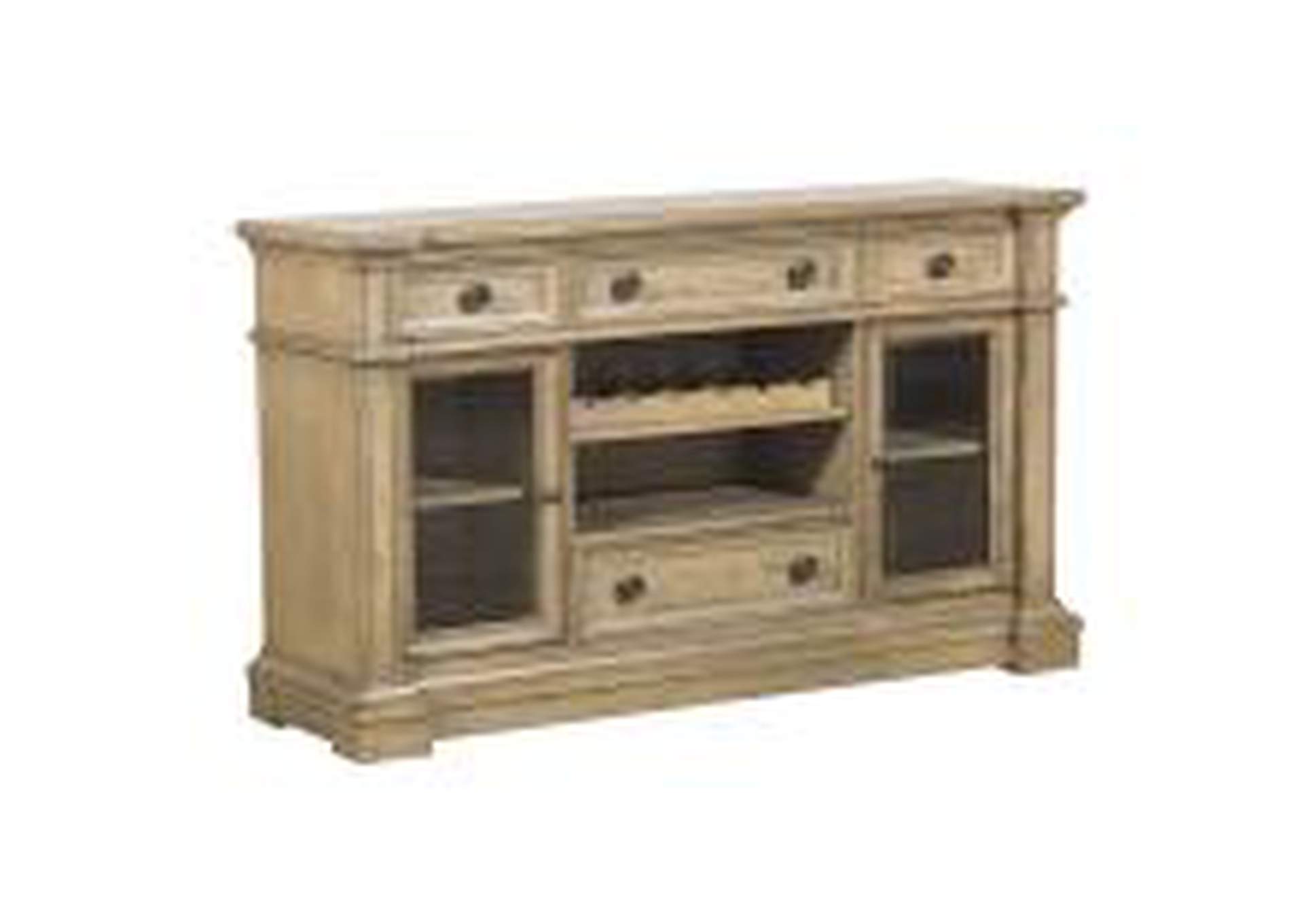 Server With Glass Door,Homelegance