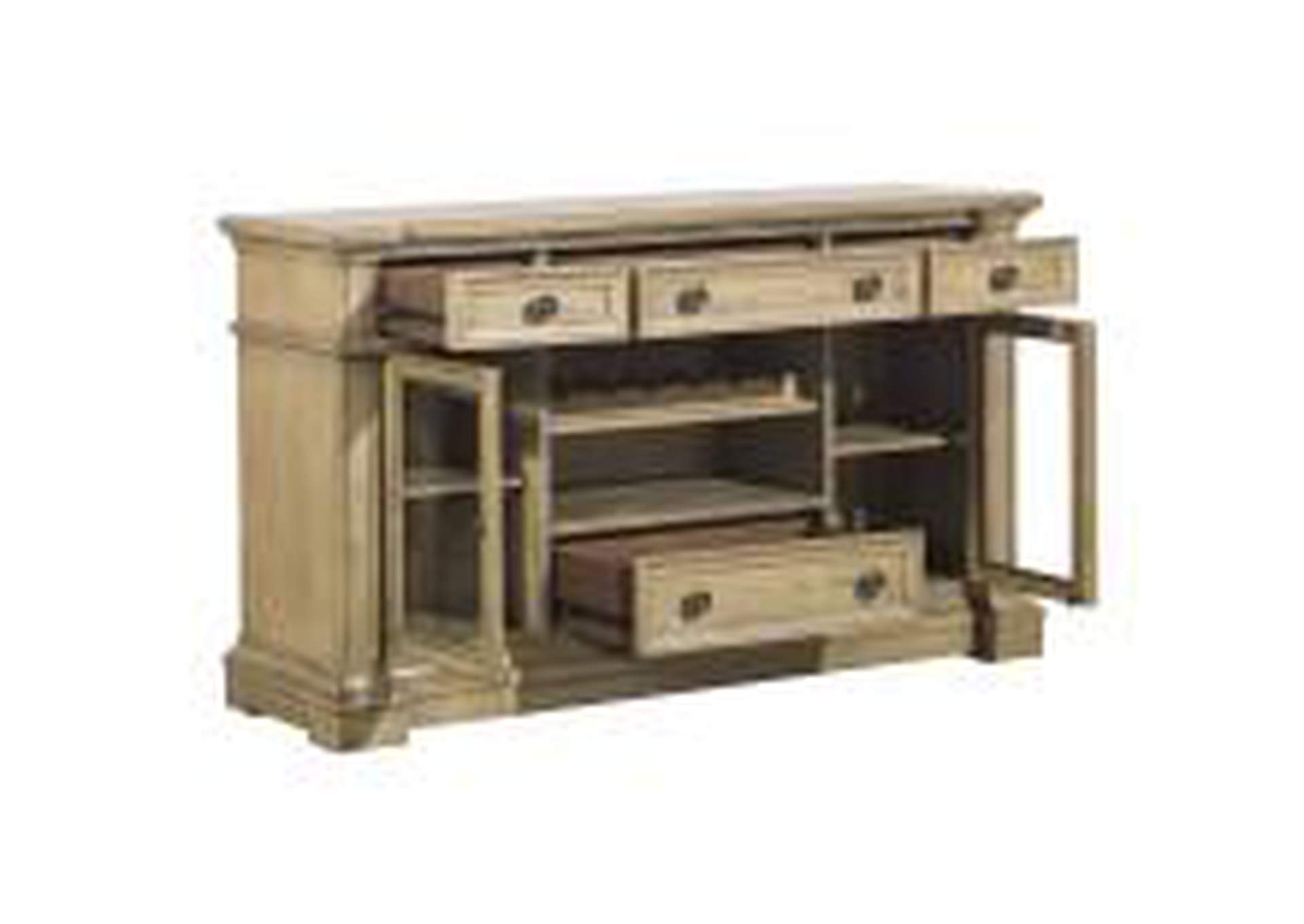 Server With Glass Door,Homelegance