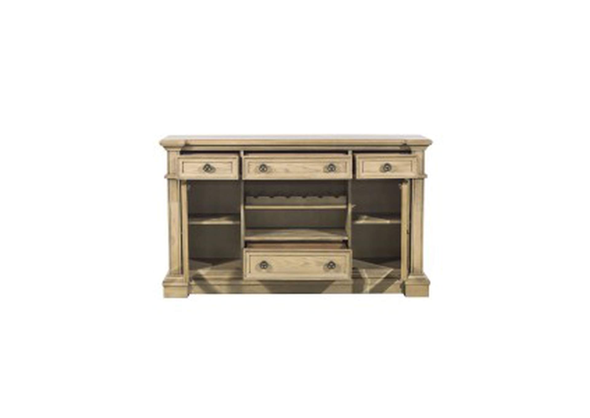 Server With Glass Door,Homelegance