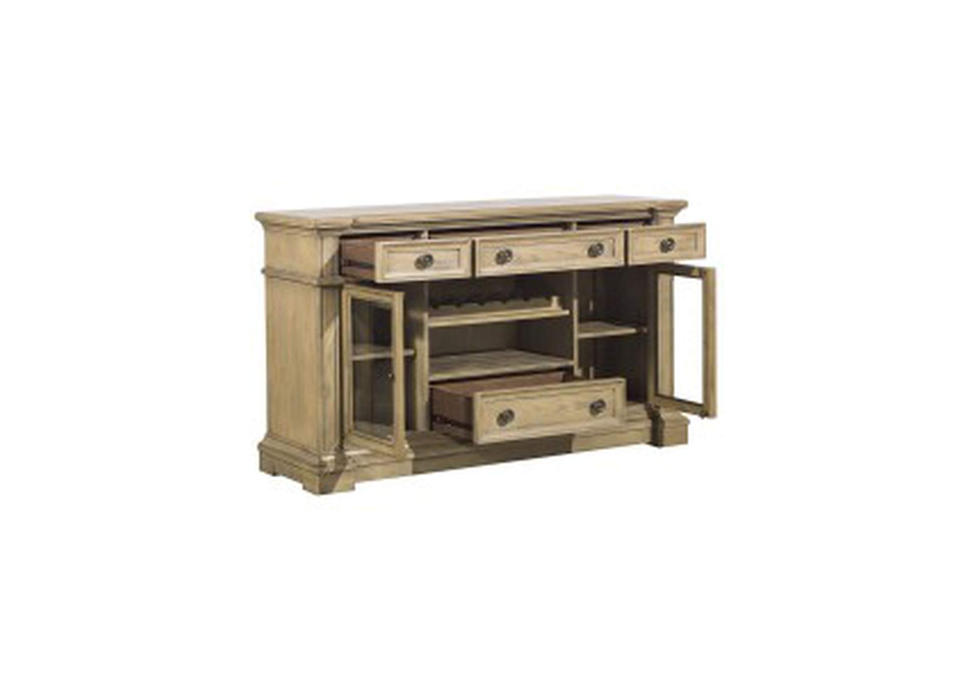 Server With Glass Door,Homelegance