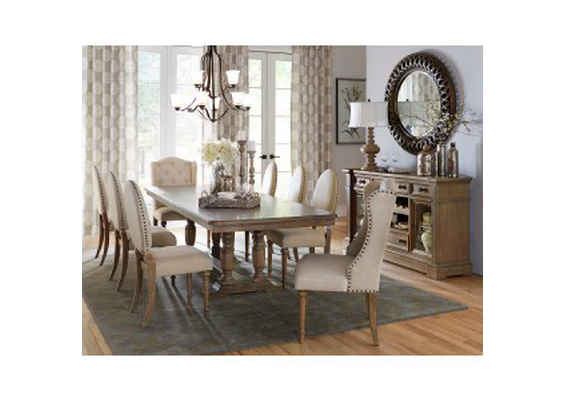 Server With Glass Door,Homelegance