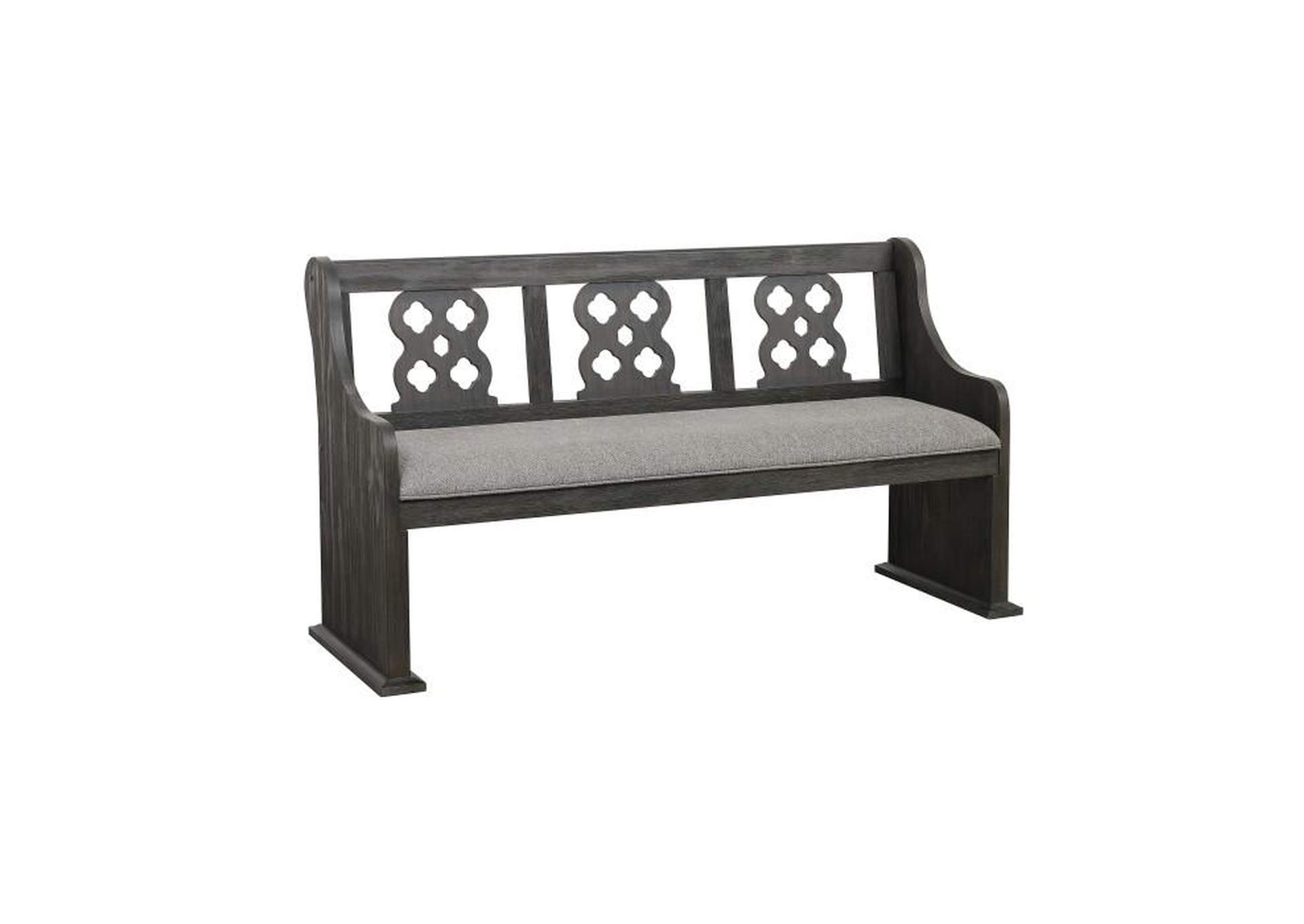 Arasina Bench With Curved Arms,Homelegance