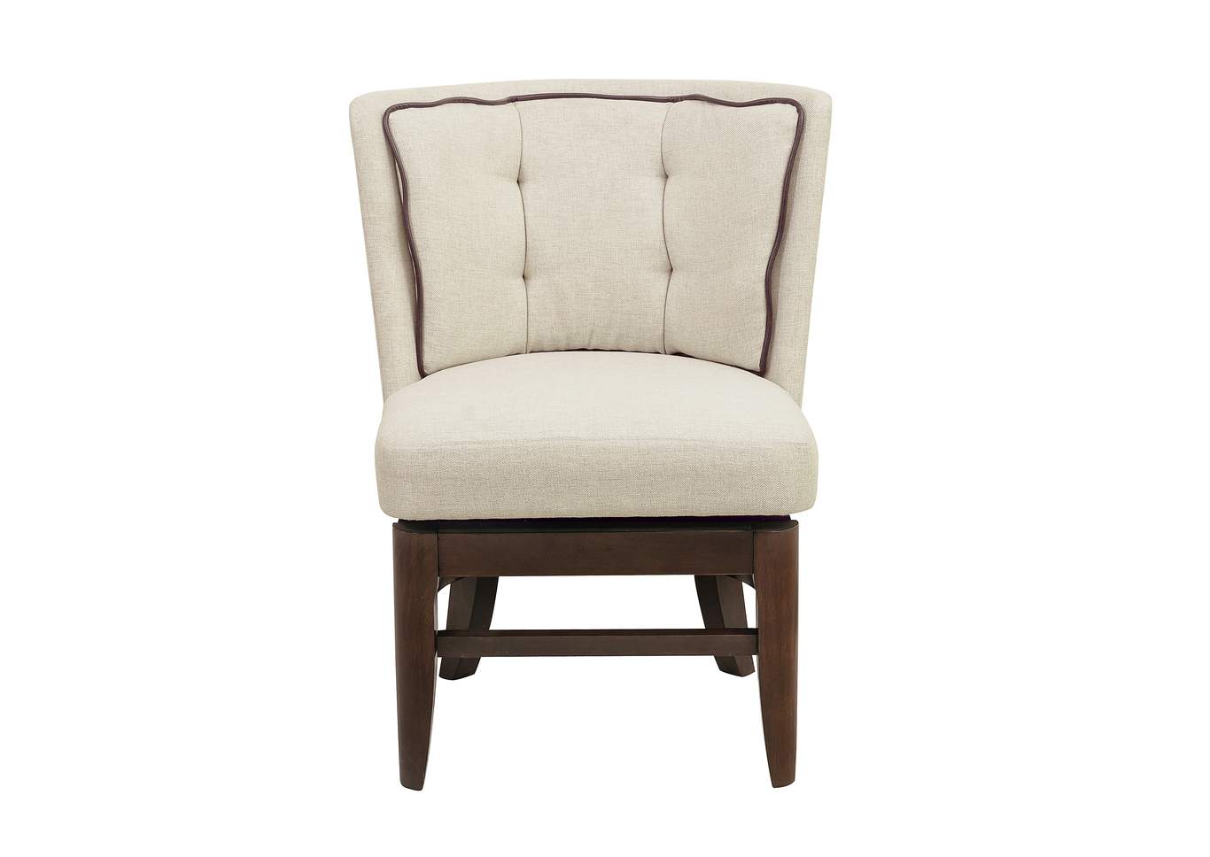 Linen Swivel Chair [Set of 2],Homelegance