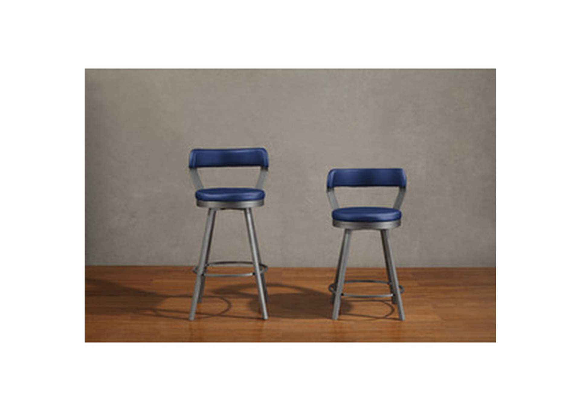 blue Swivel Counter Height Chair, Blue, 3A,Homelegance
