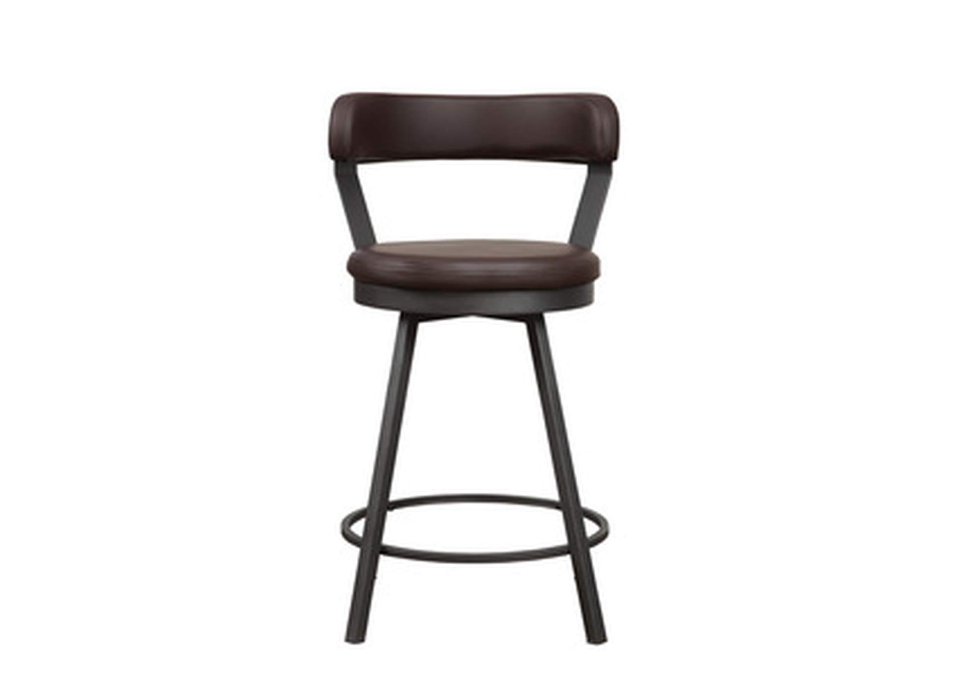 Brown Swivel Counter Height Chair, Brown, 3A,Homelegance