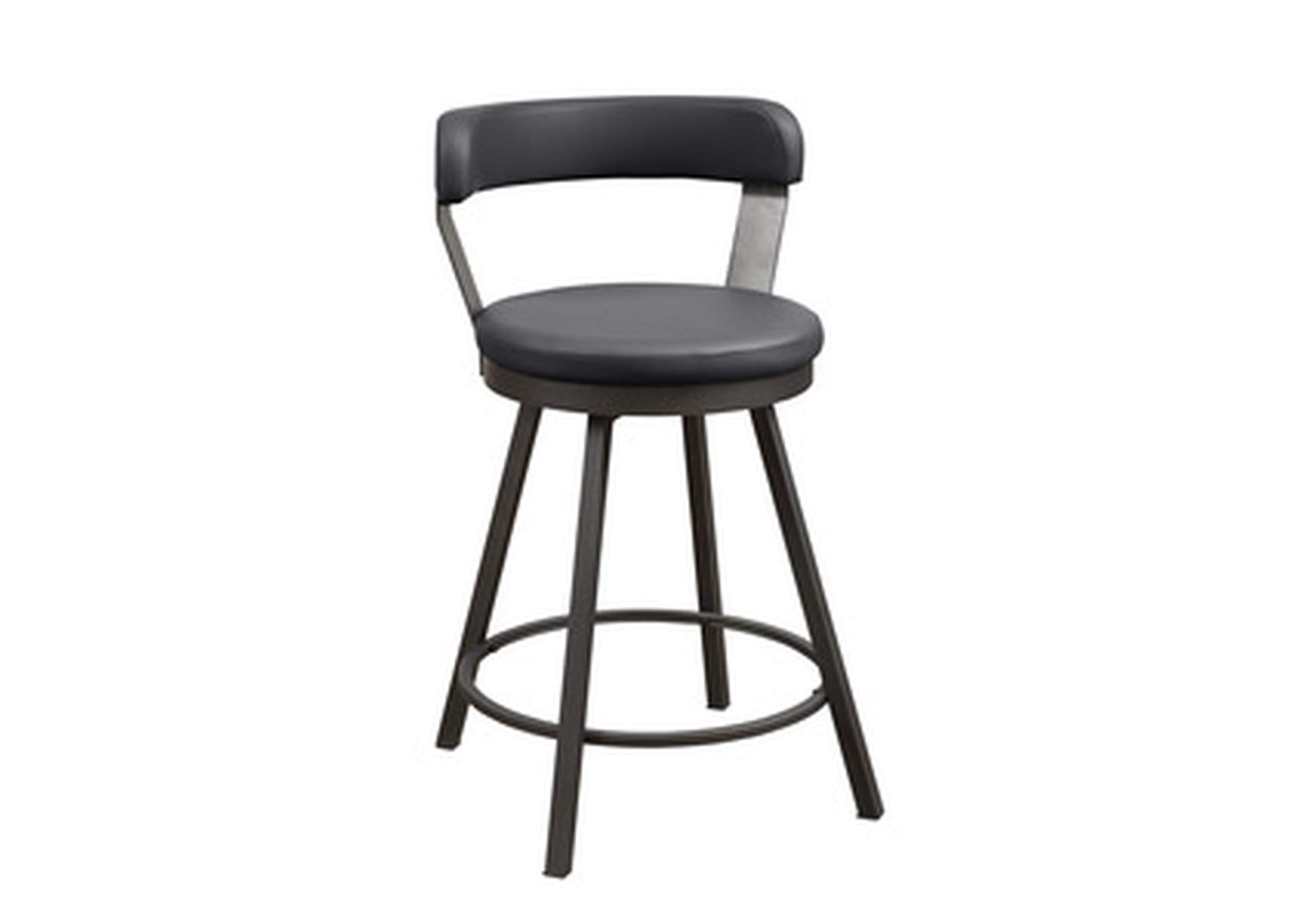 Swivel Counter Height Chair, Dark Grey, 3A,Homelegance