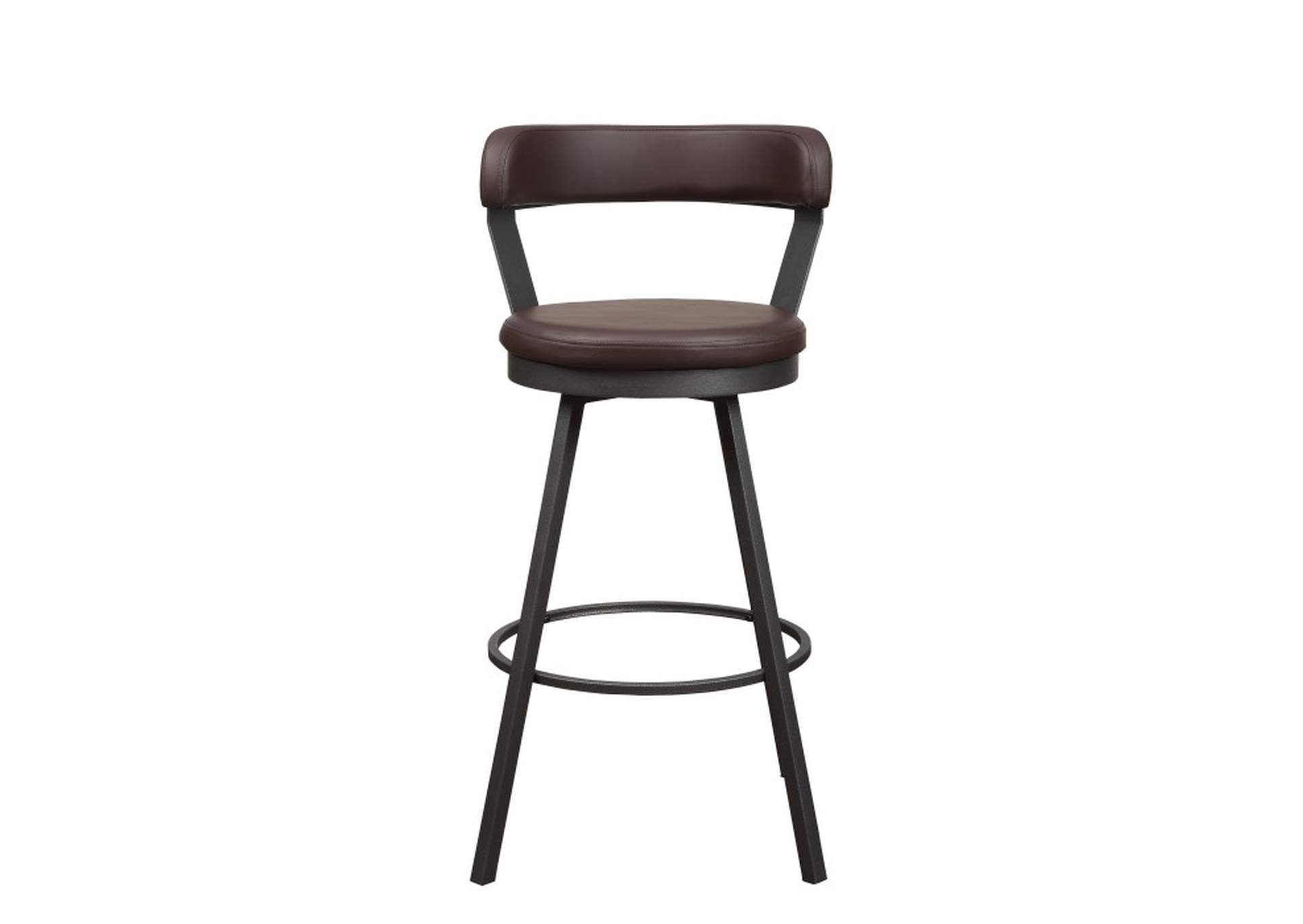 Appert Swivel Pub Height Chair, Brown,Homelegance