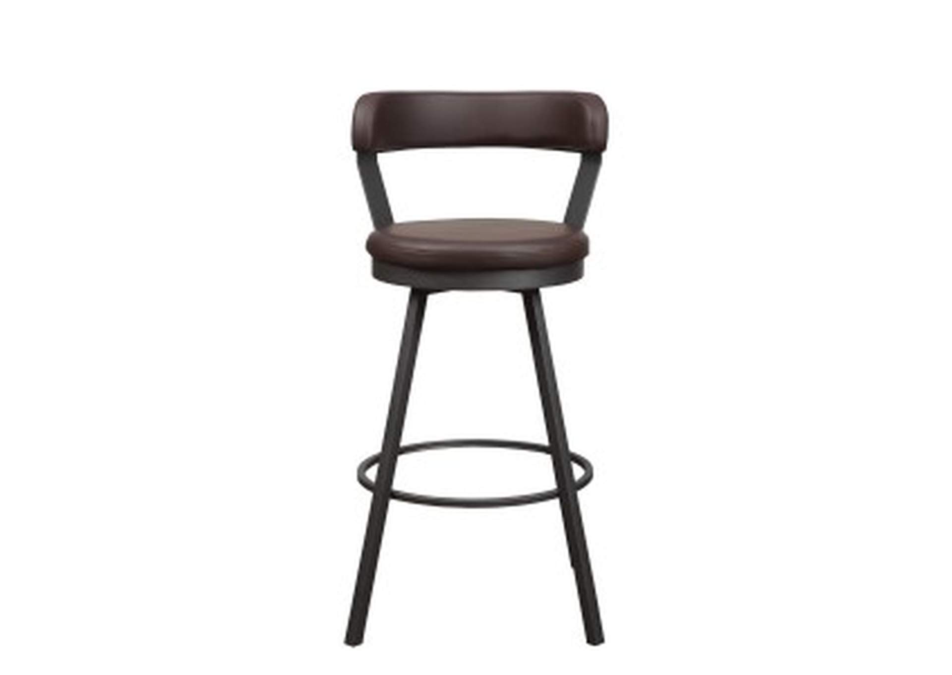 Brown Swivel Pub Height Chair, Brown, 3A,Homelegance