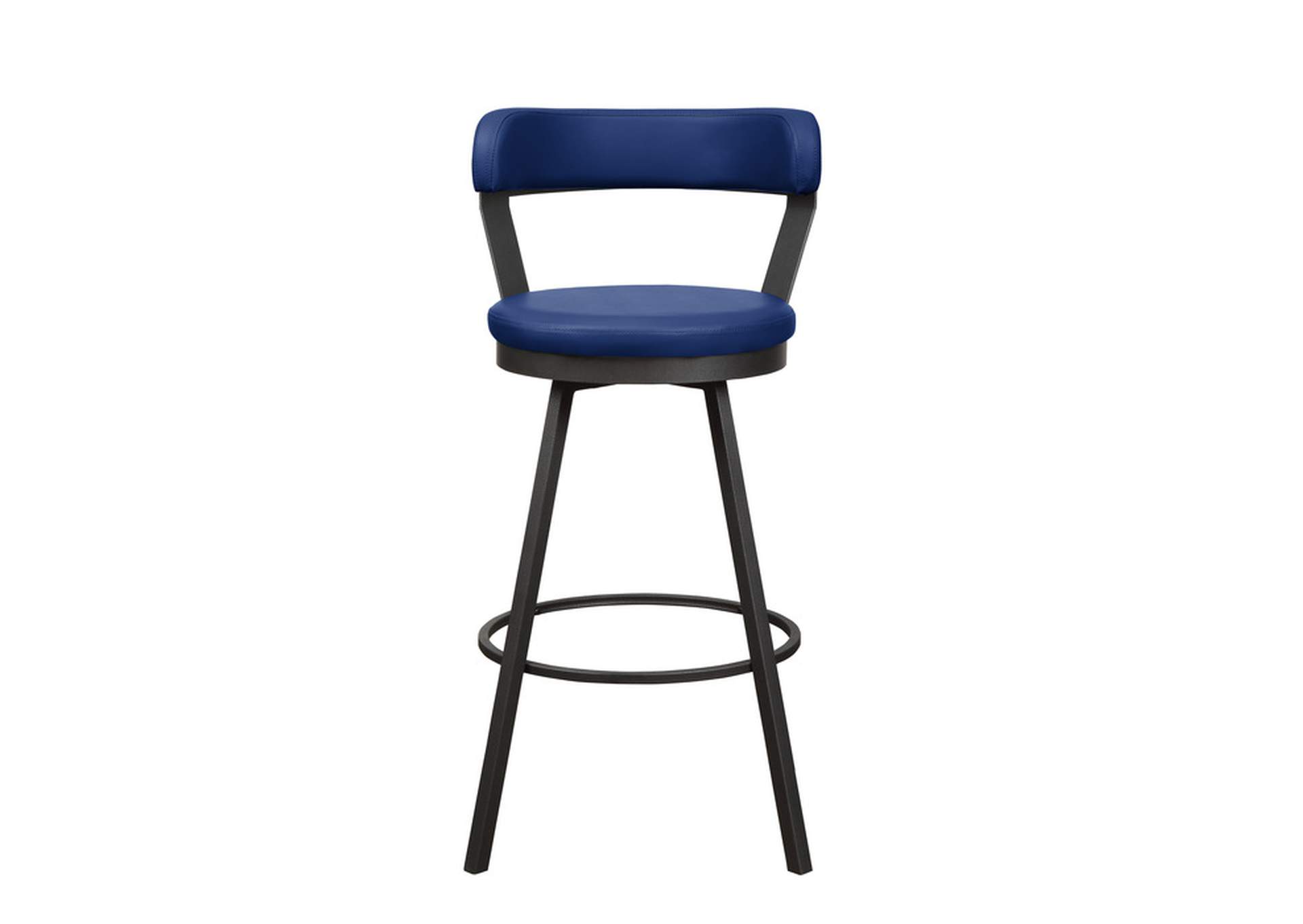 Swivel Pub Height Chair, Blue, 3A,Homelegance