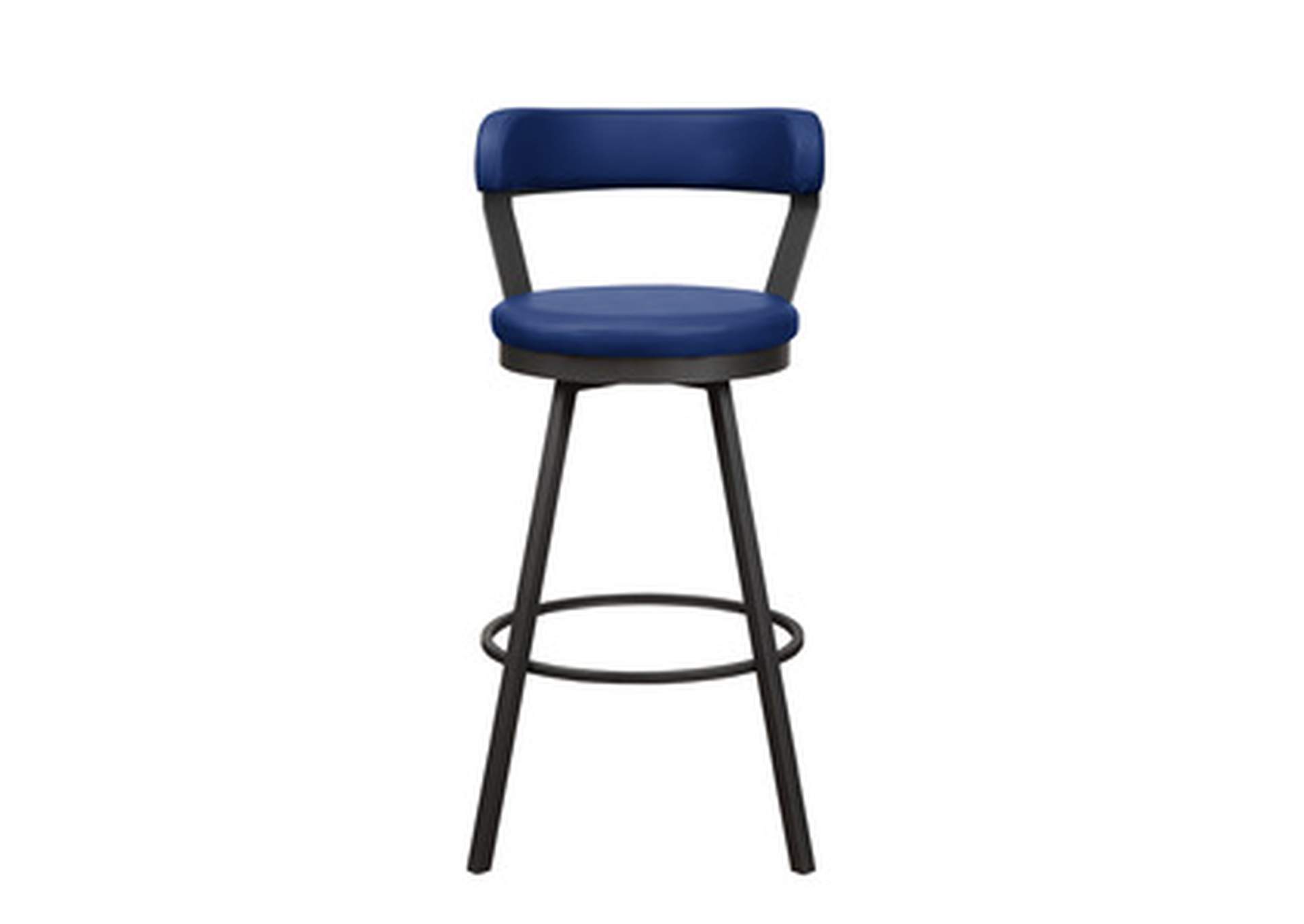 Swivel Pub Height Chair, Blue, 3A,Homelegance