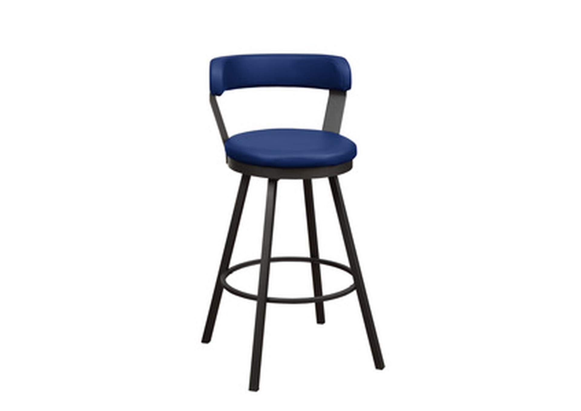 Swivel Pub Height Chair, Blue, 3A,Homelegance