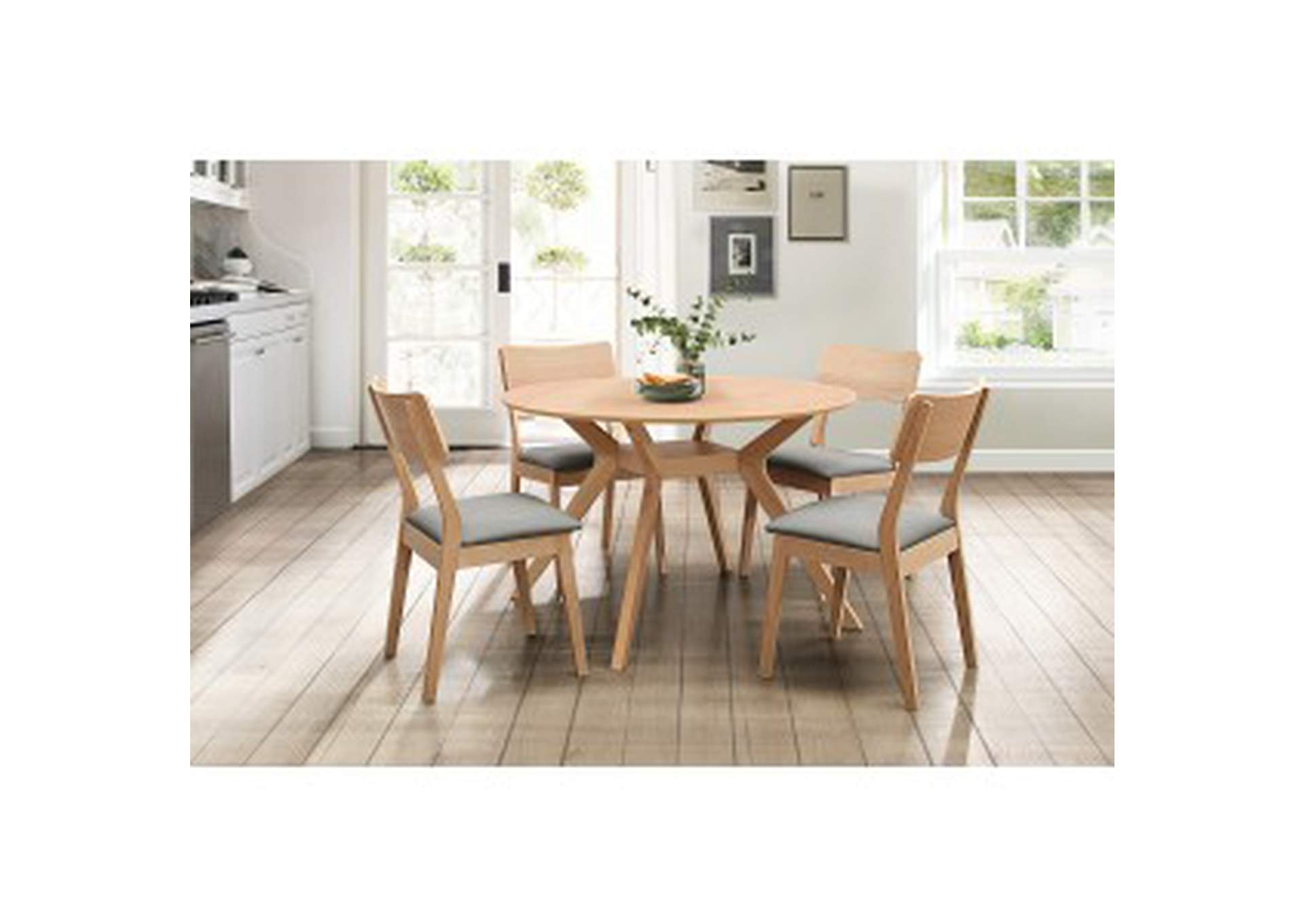 Hamar Round Dining Table,Homelegance