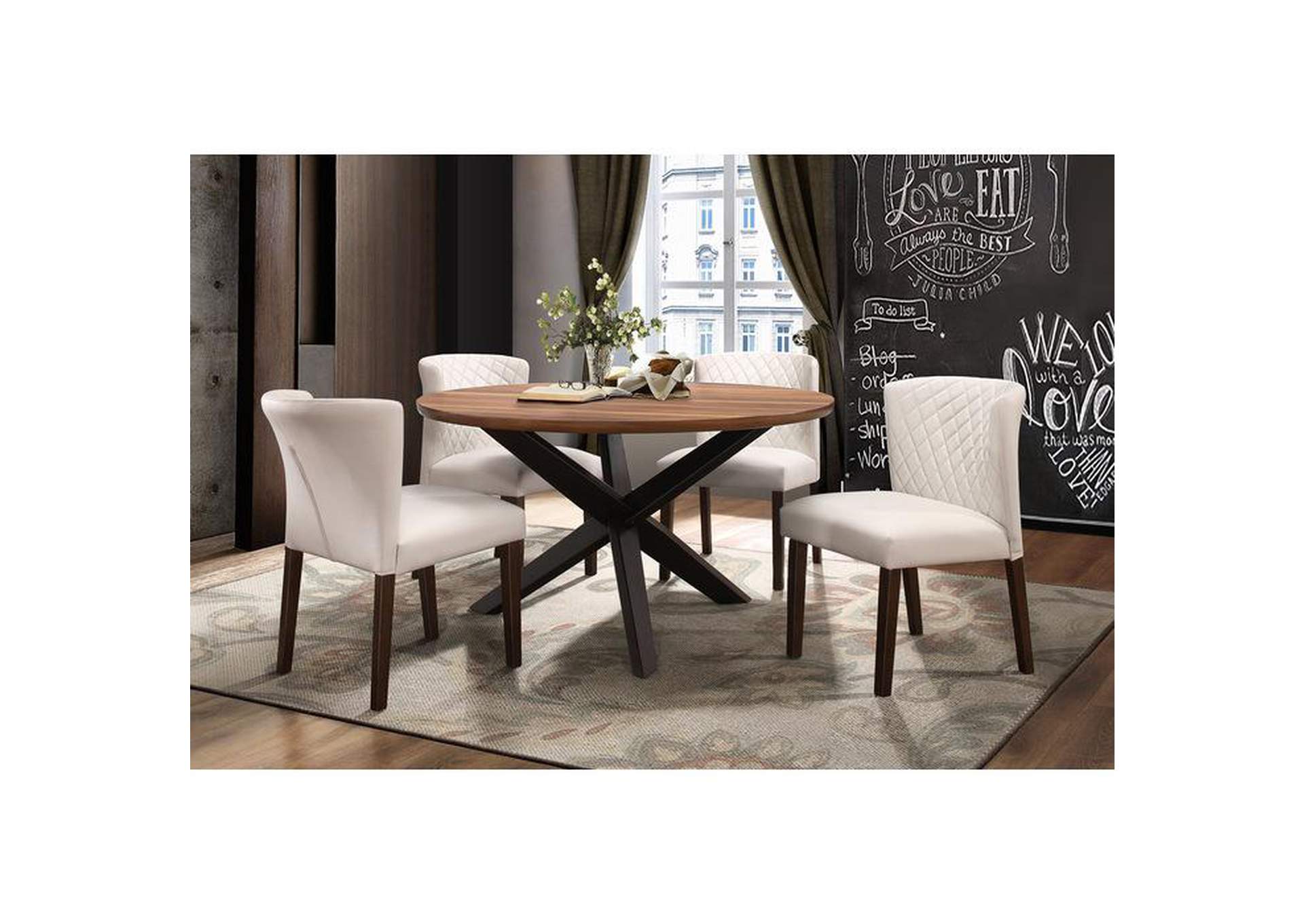 Nelina Round Dining Table,Homelegance