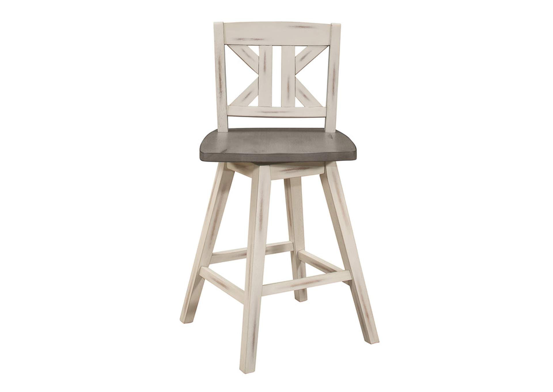 Amsonia Swivel Counter Height Chair,Homelegance