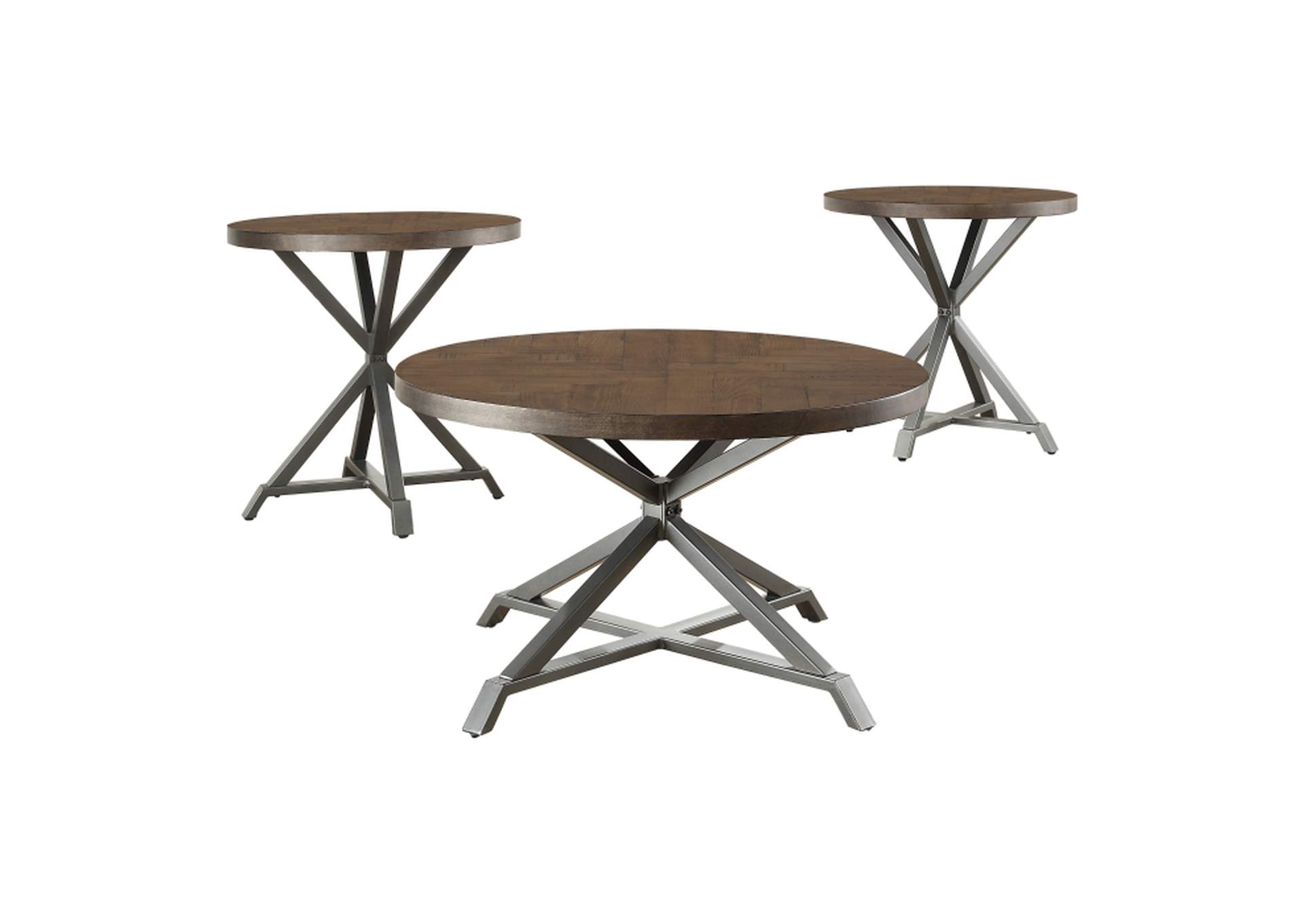 Fideo 3 Piece Occasional Set,Homelegance
