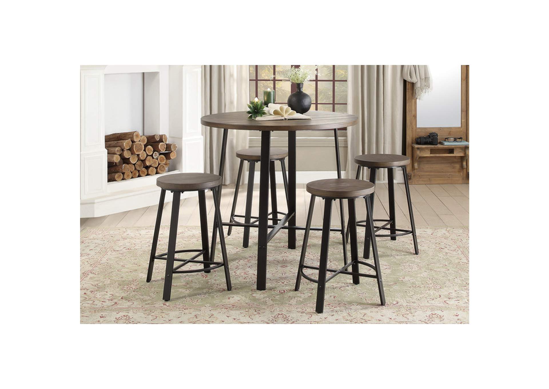 Chevre Counter Height Stool,Homelegance