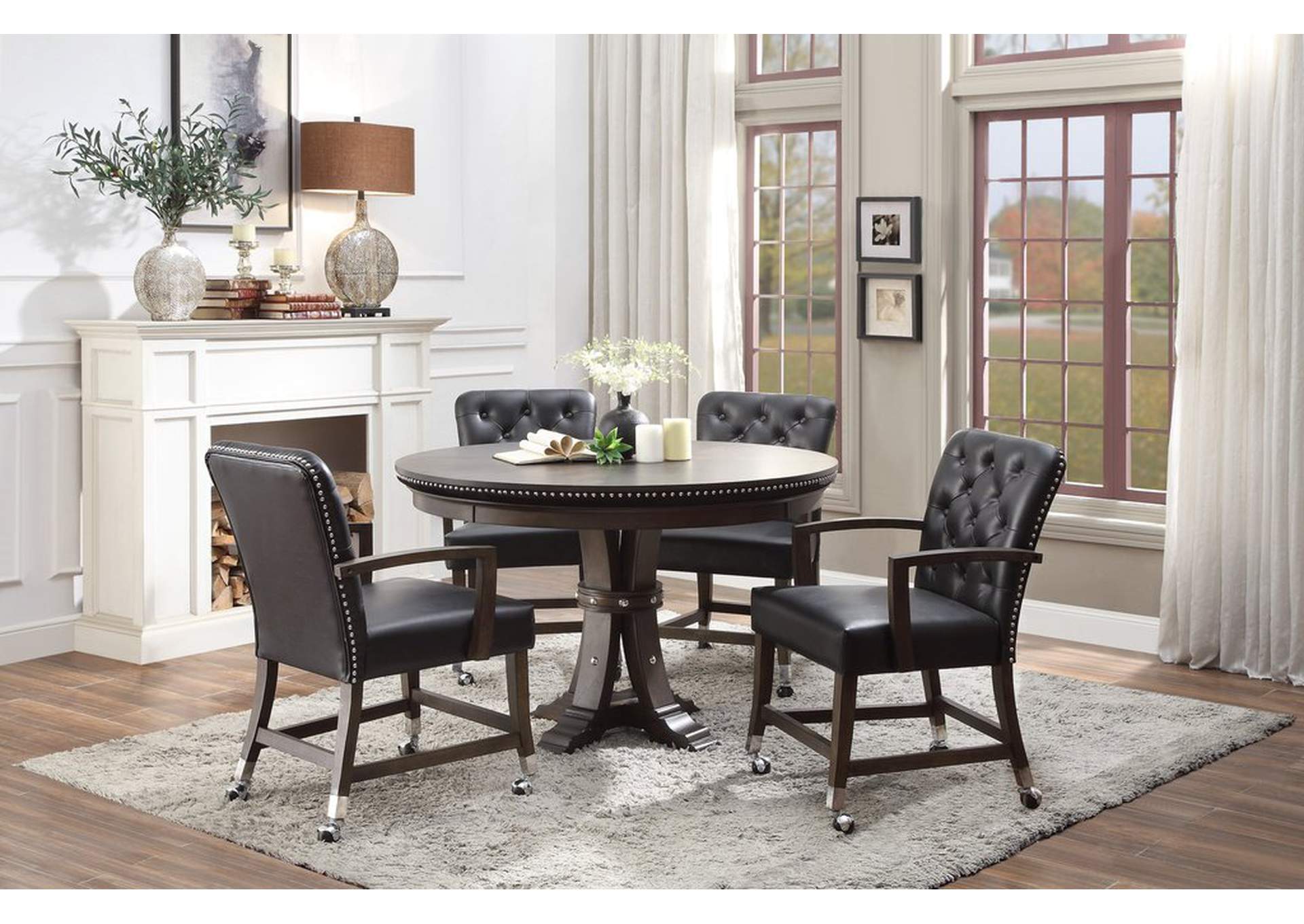 Arm Chair W/Castors,Homelegance