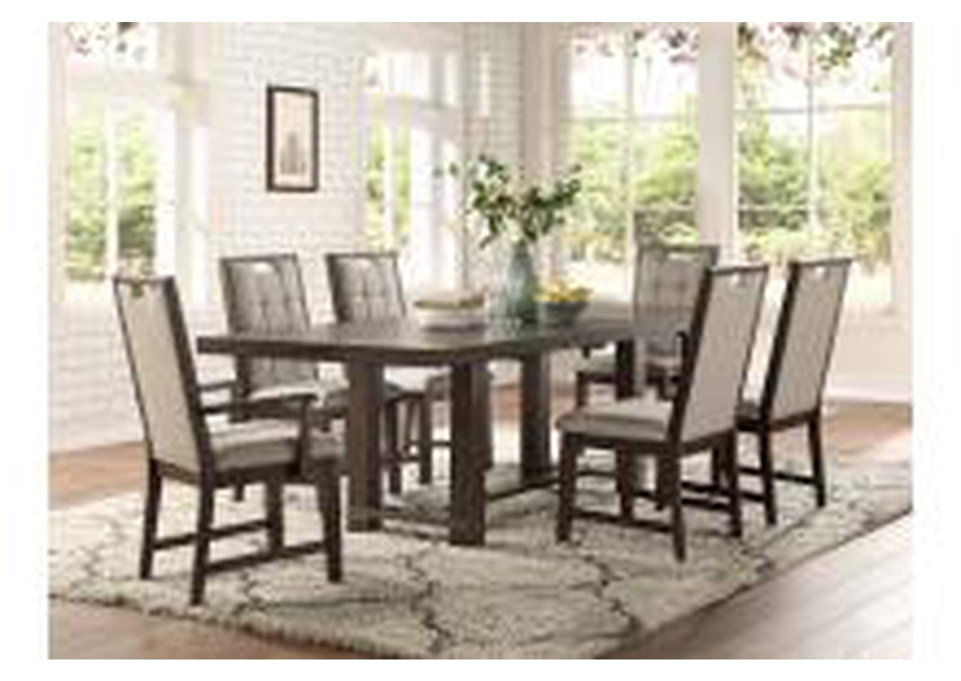 7Piece Dining Set (Tb + 4S + 2A),Homelegance
