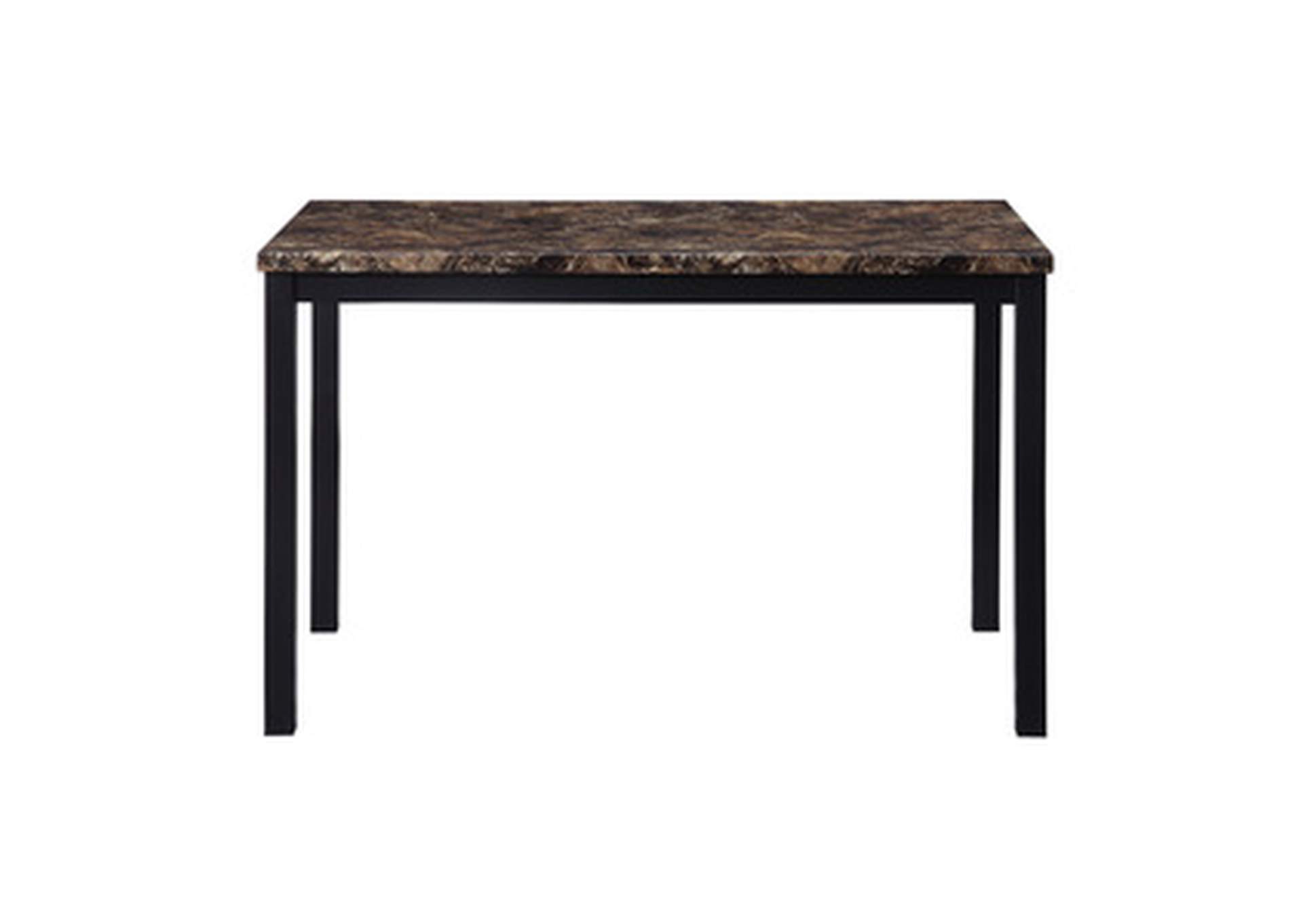 Waite Dining Table, Faux Marble Top,Homelegance