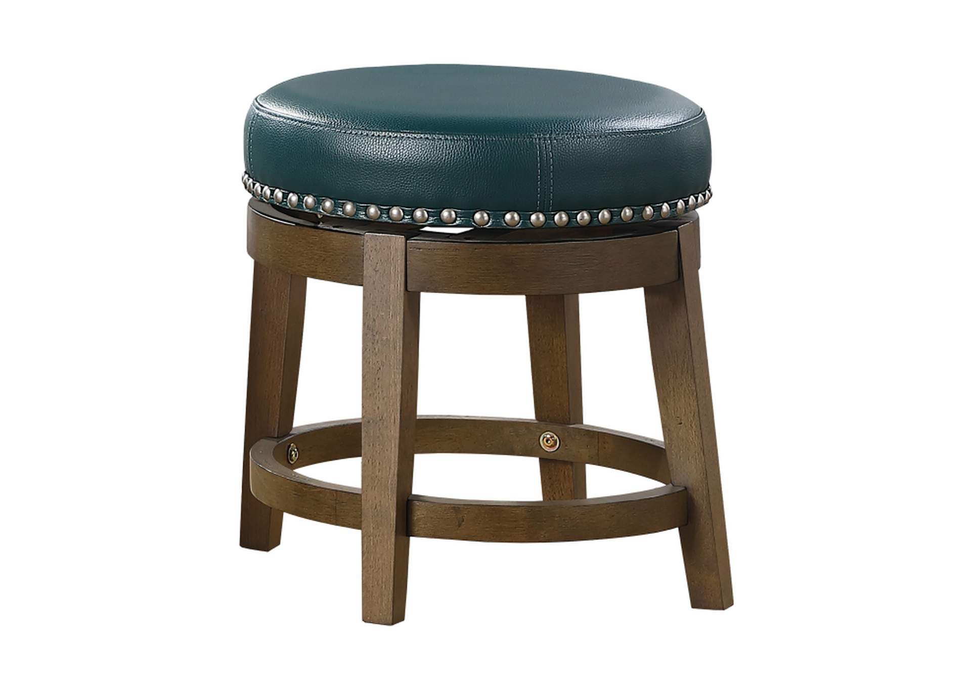 Westby Round Swivel Stool, Green,Homelegance