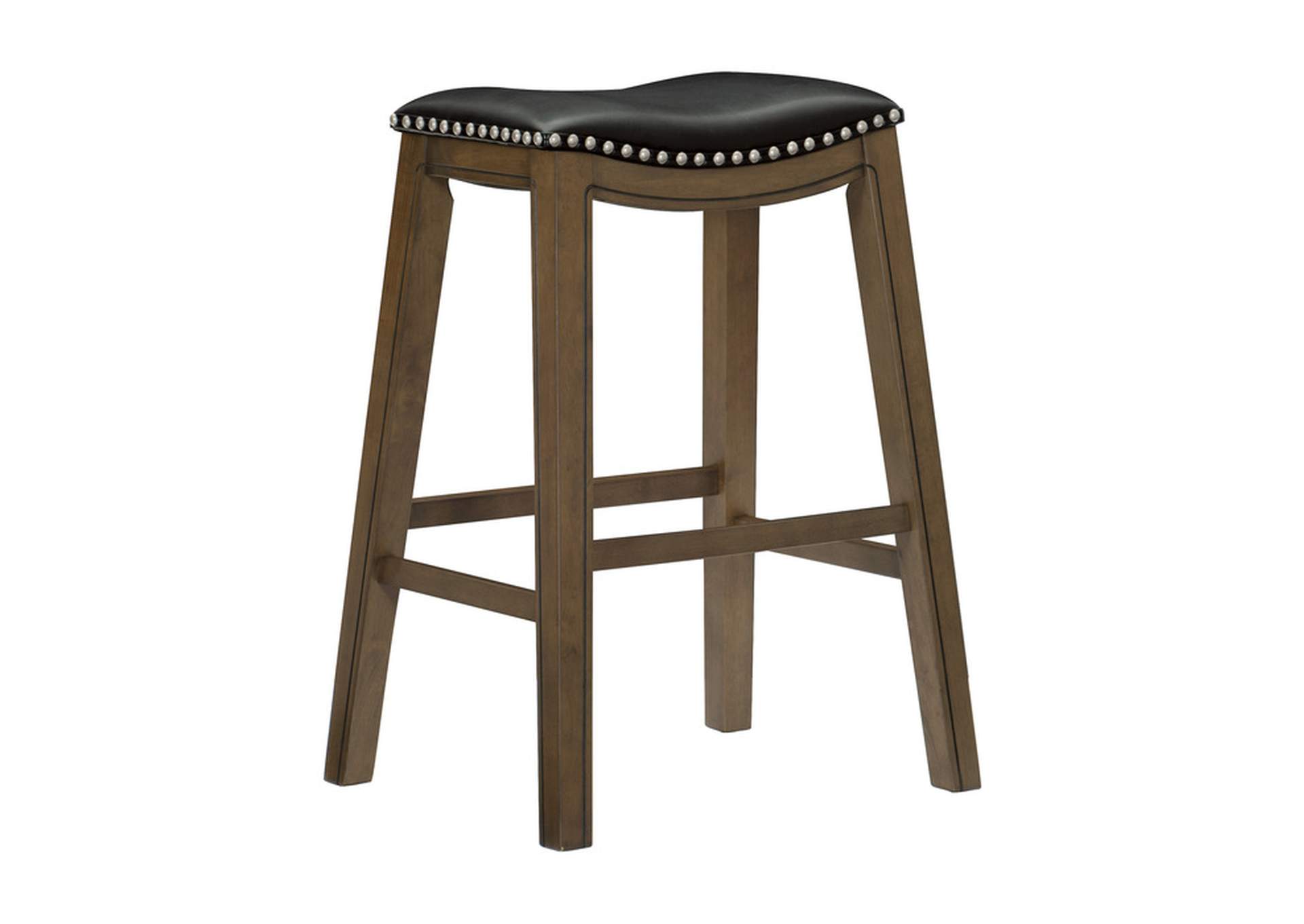 Ordway 29 Pub Height Stool, Black,Homelegance