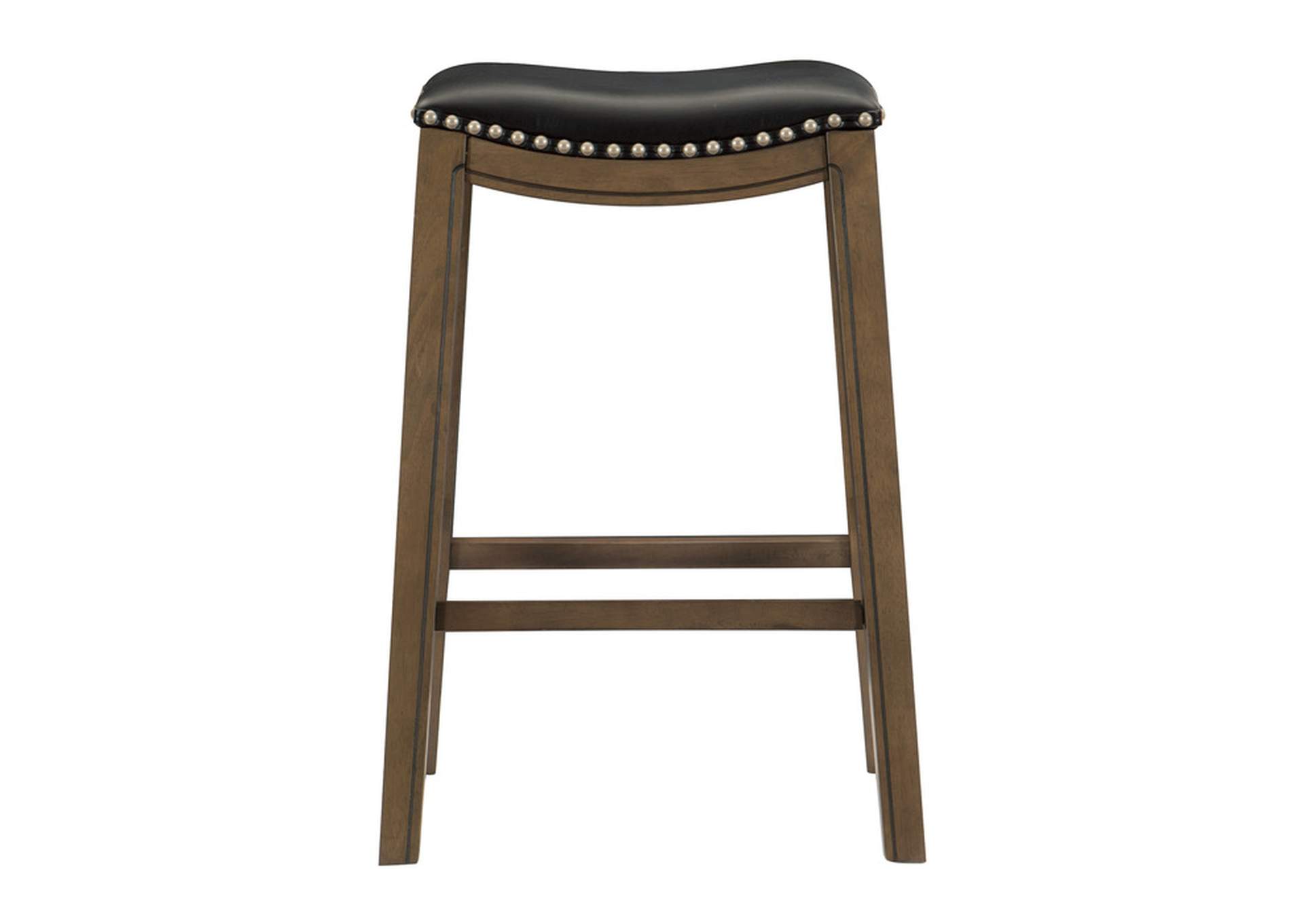 Ordway 29 Pub Height Stool, Black,Homelegance