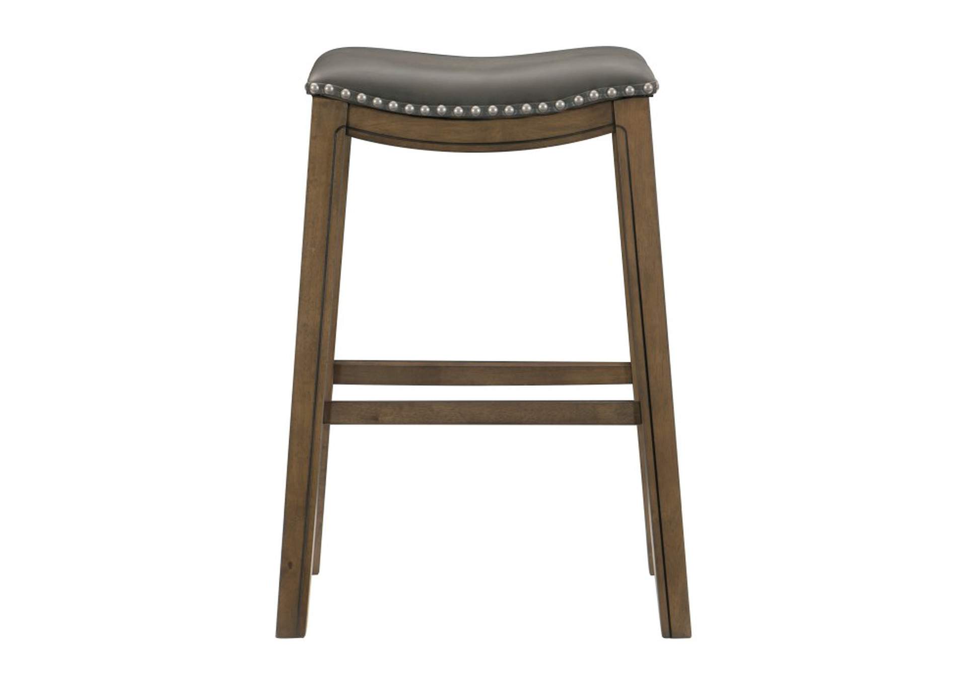 Ordway 29 Pub Height Stool, Gray,Homelegance