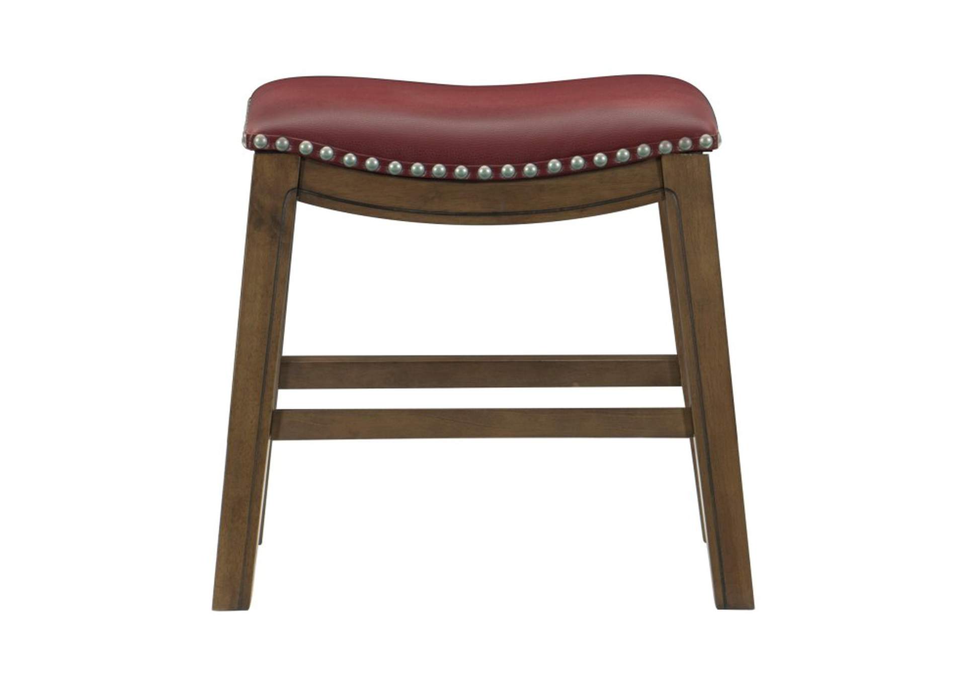 Ordway 18 Dining Stool, Red,Homelegance