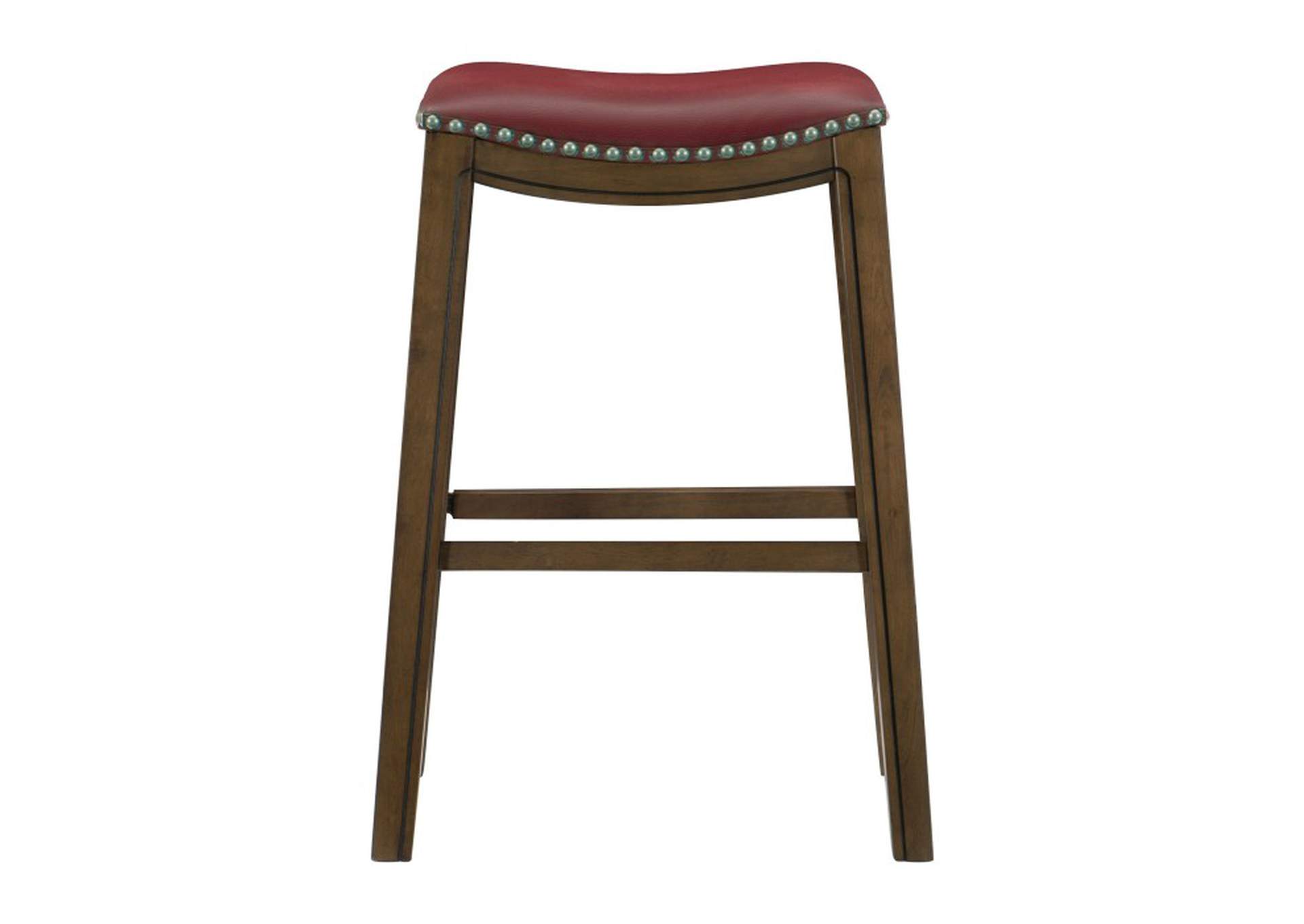 Ordway 29 Pub Height Stool, Red,Homelegance