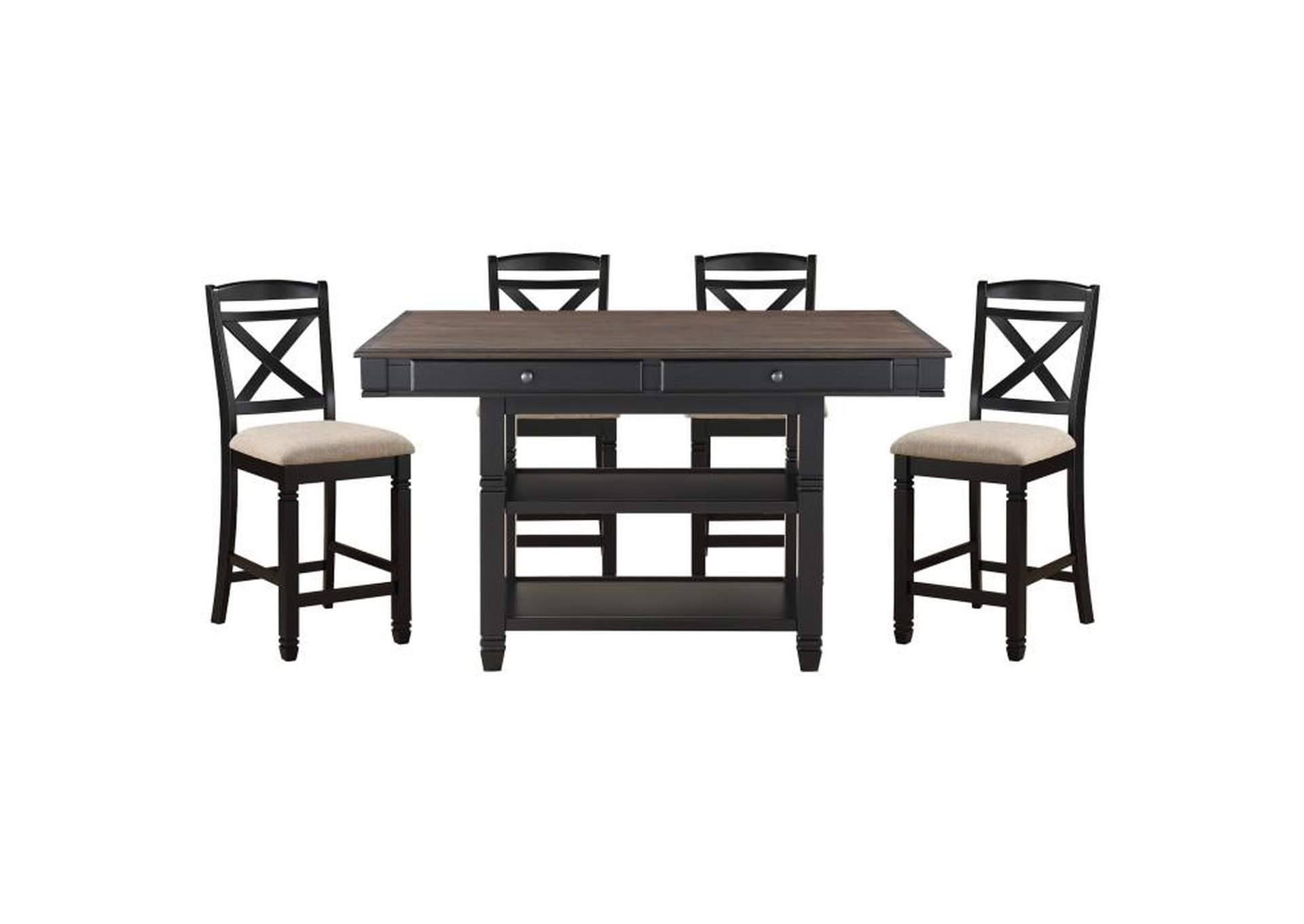 Baywater 5 Piece Dining Set,Homelegance