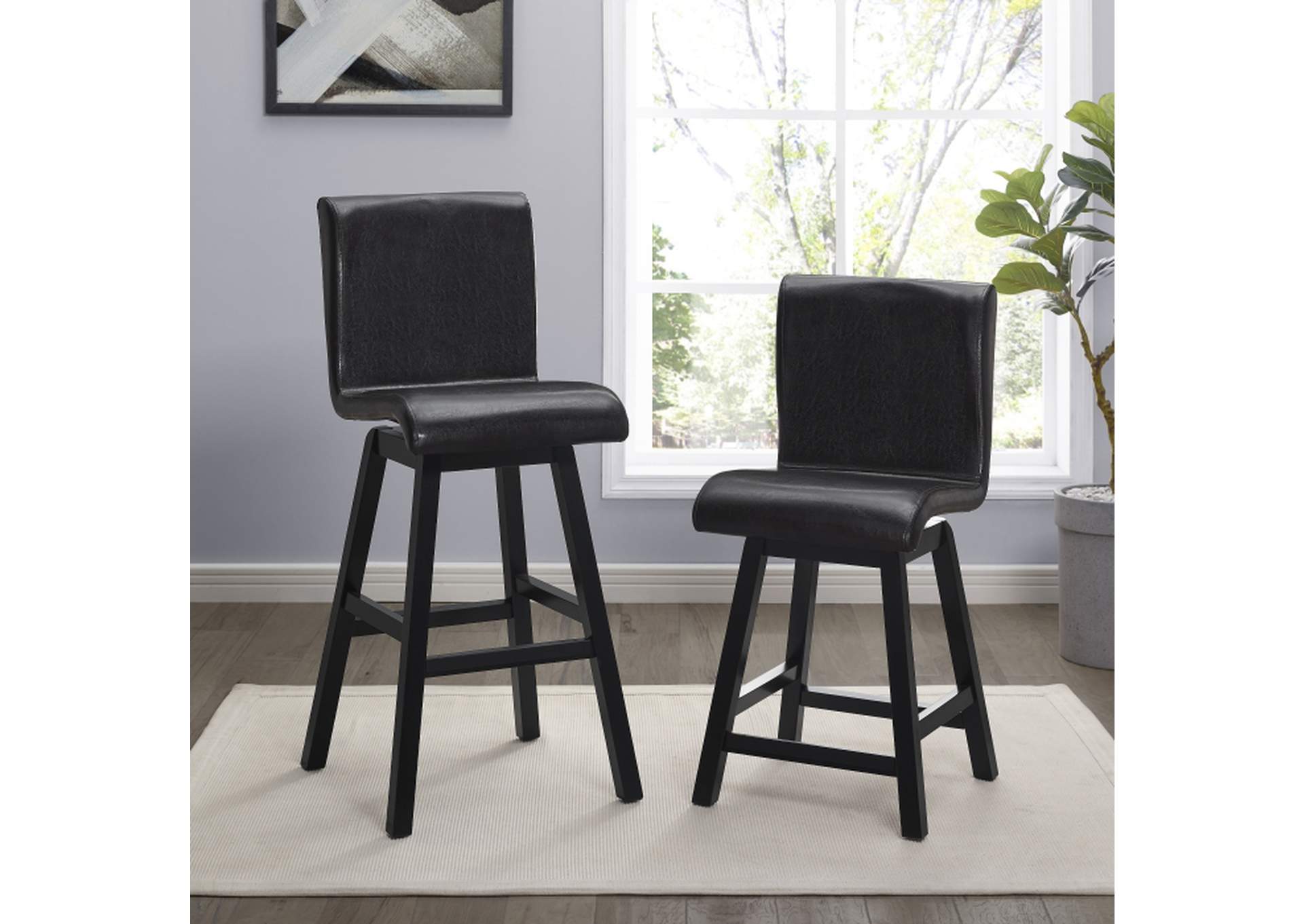 Hillshaw Swivel Counter Height Chair,Homelegance