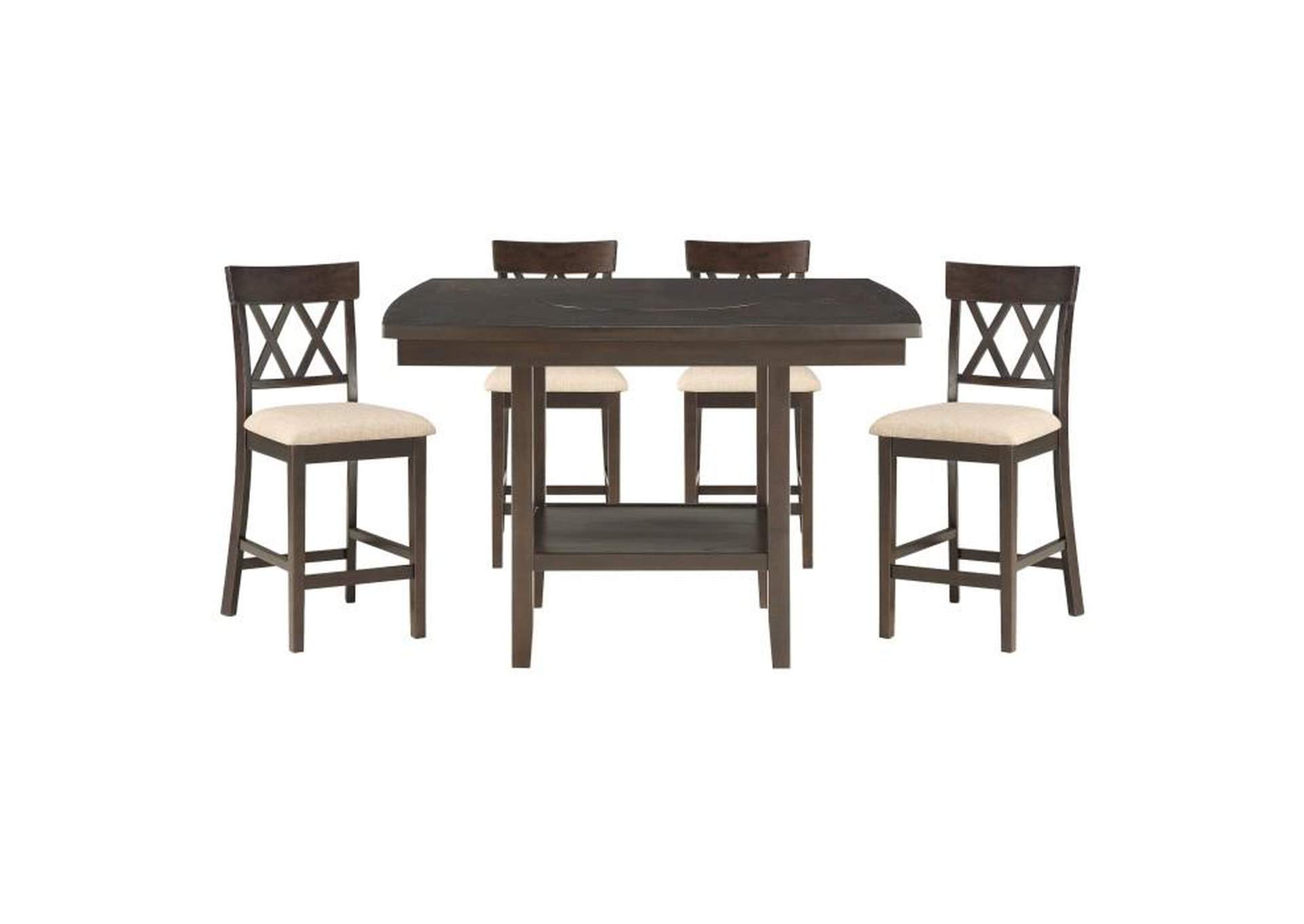 Balin 5 Piece Dining Set,Homelegance