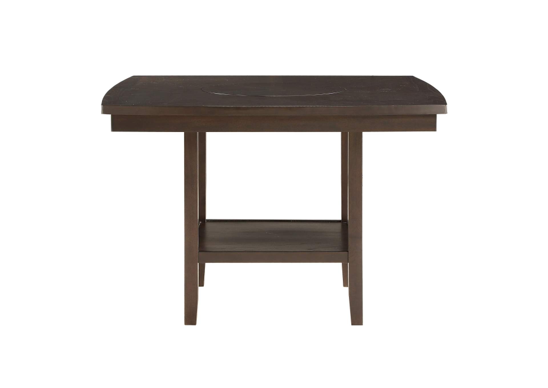 Balin Counter Height Table with Lazy Susan,Homelegance