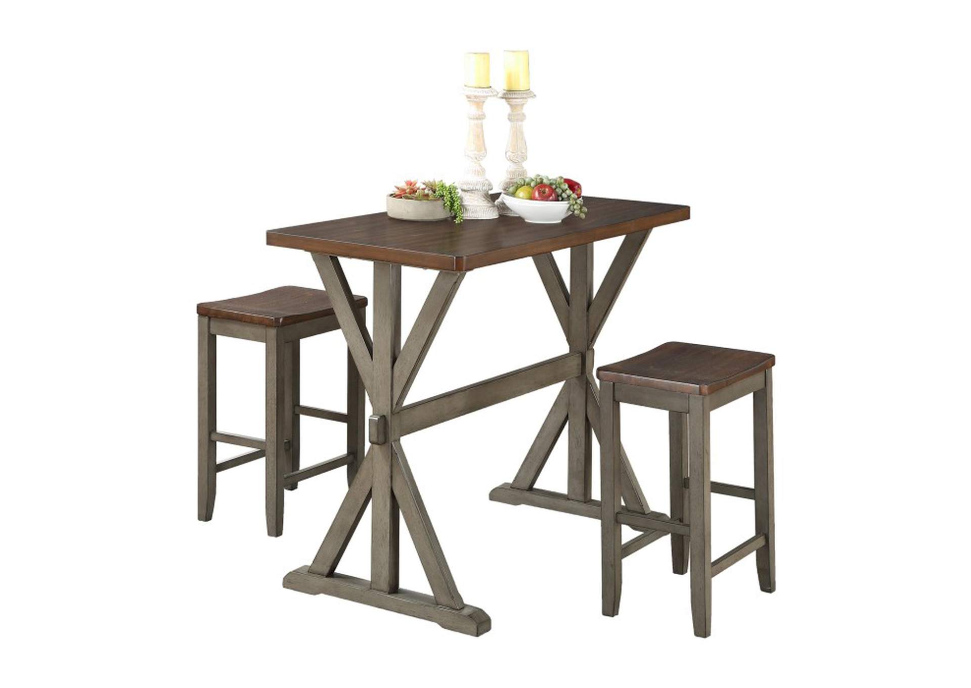 Brisa 3-Piece Counter Height Dining Set,Homelegance