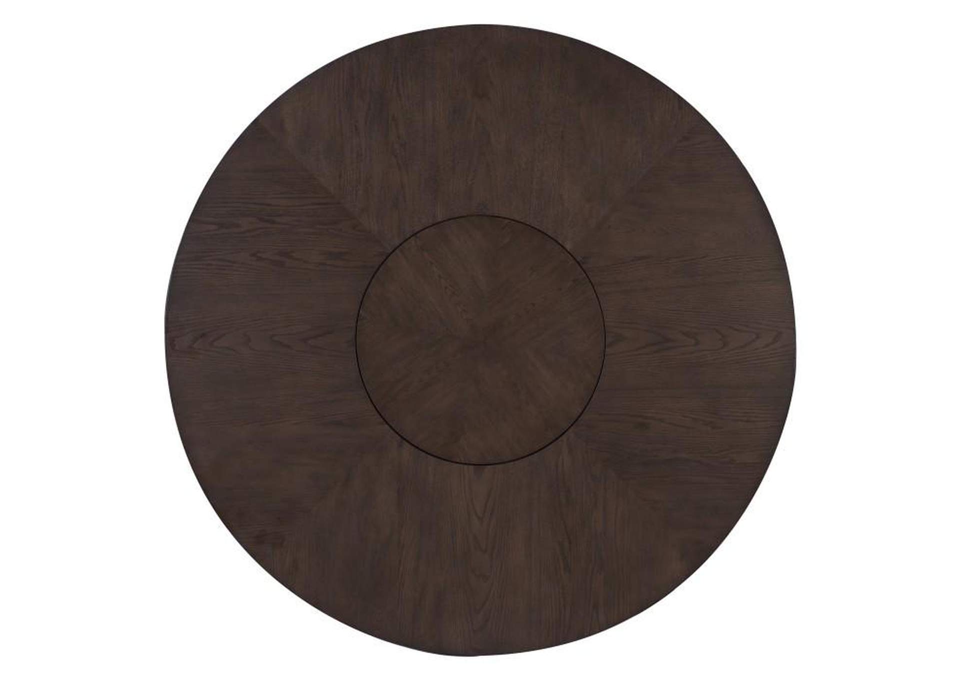 Josie Round Dining Table With Lazy Susan,Homelegance