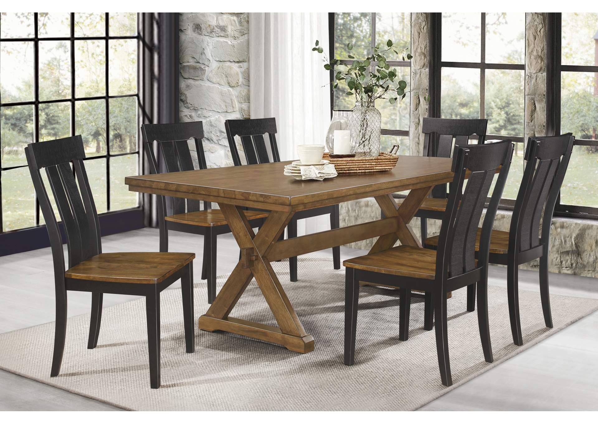 Brown Dining Table,Homelegance