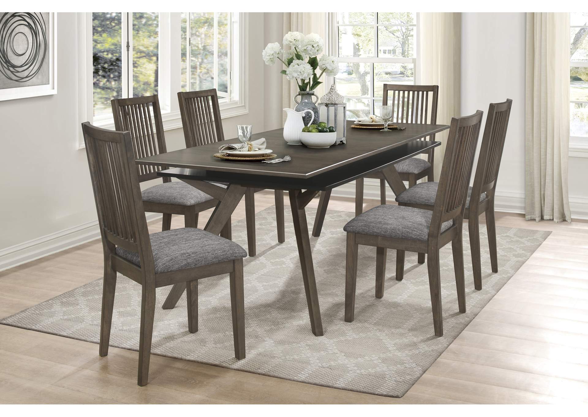 Gray Side Chair [Set of 2],Homelegance