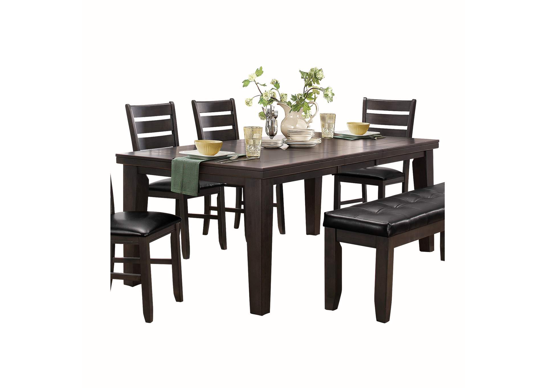Ameillia Brown Dining Table,Homelegance