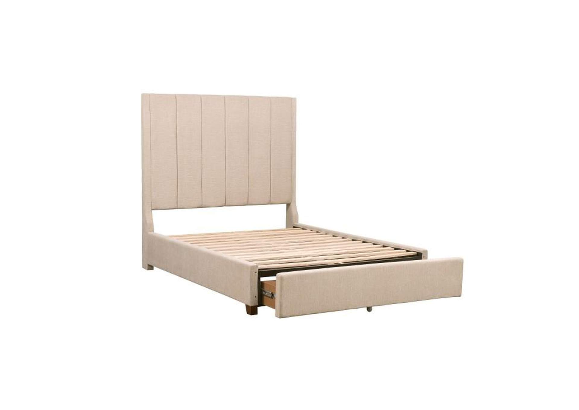 Neunan Eastern King Platform Bed With Storage Footboard,Homelegance